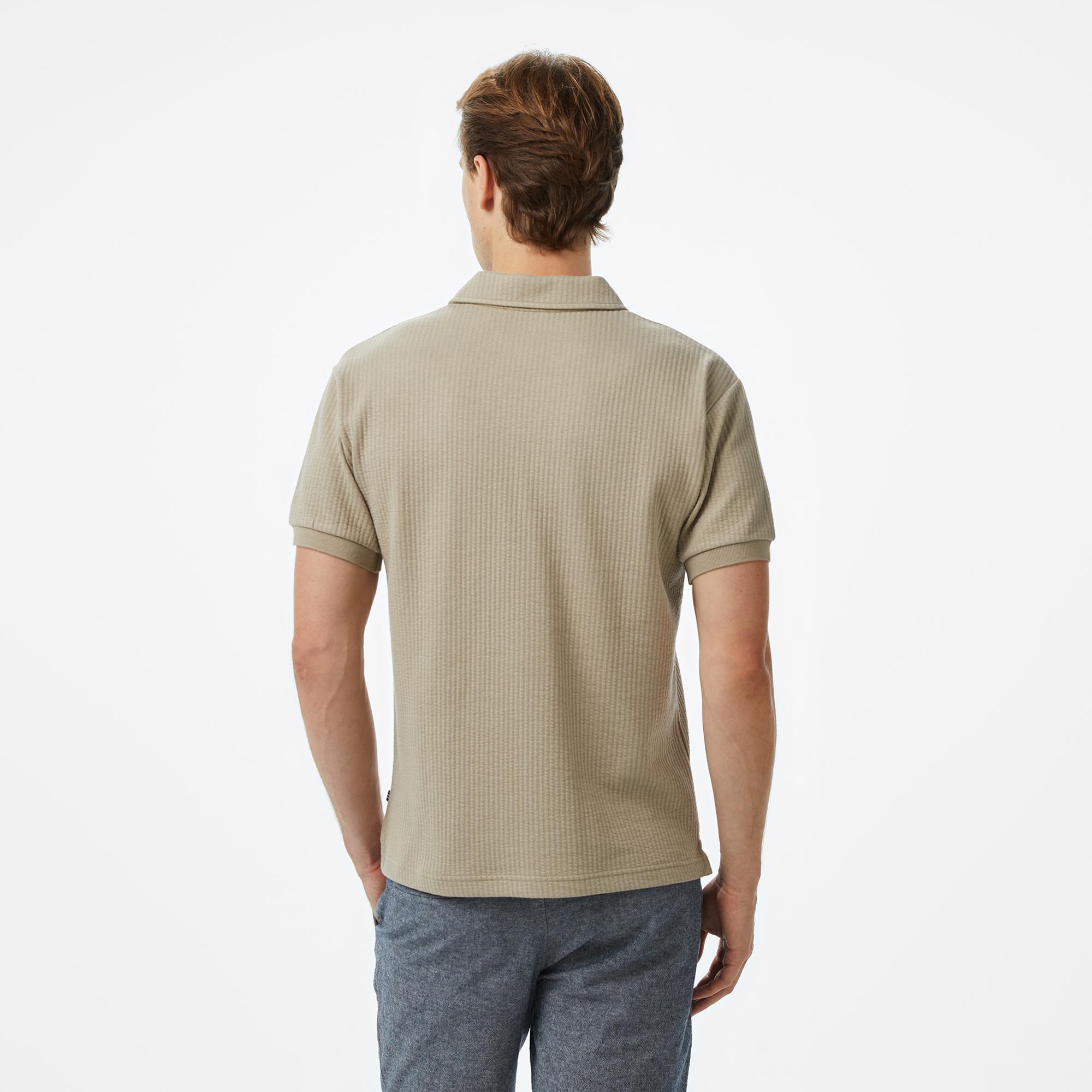 Nautica Erkek Bej Classic Fit Polo