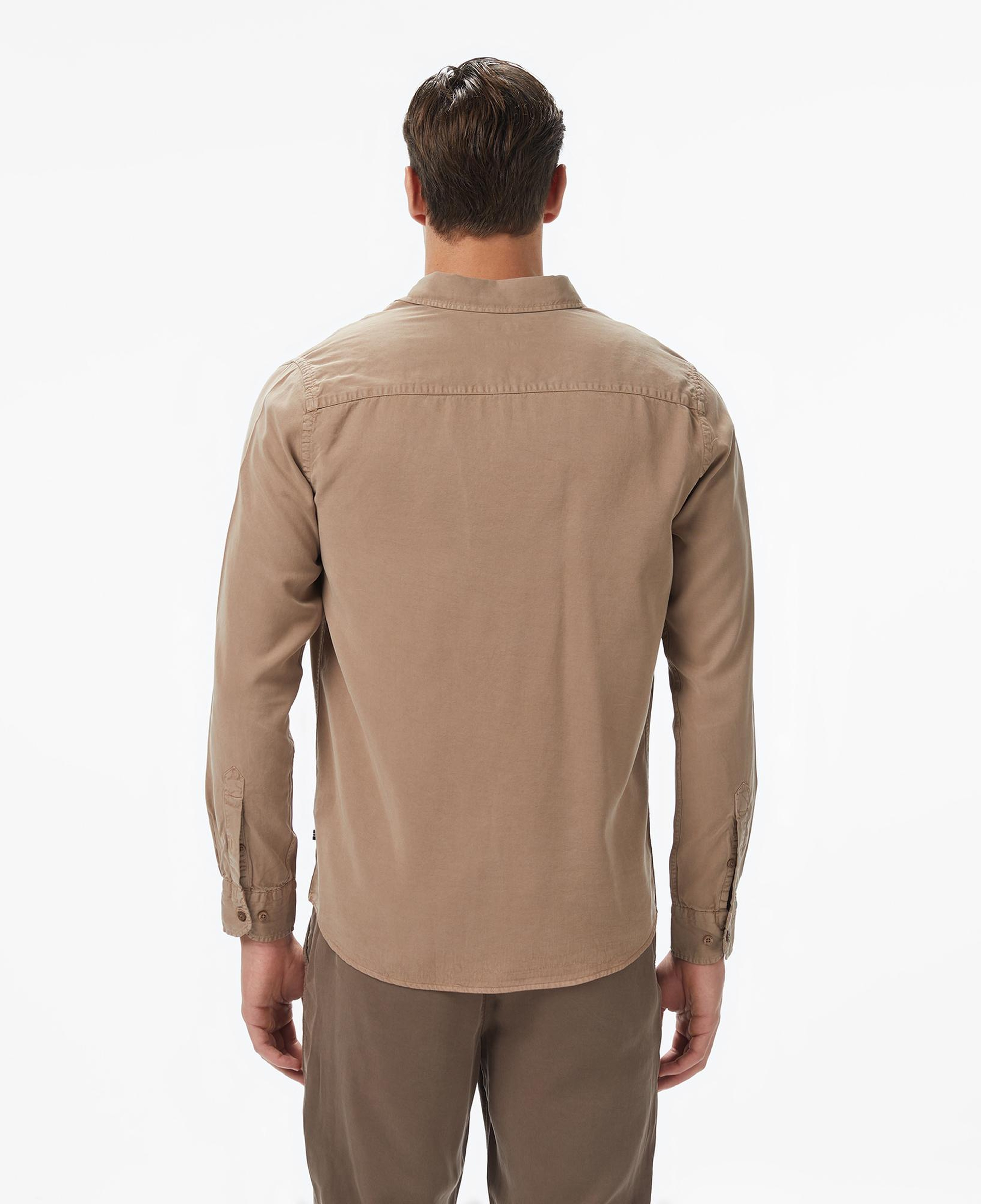 Nautica Erkek Bej Classic Fit Gömlek