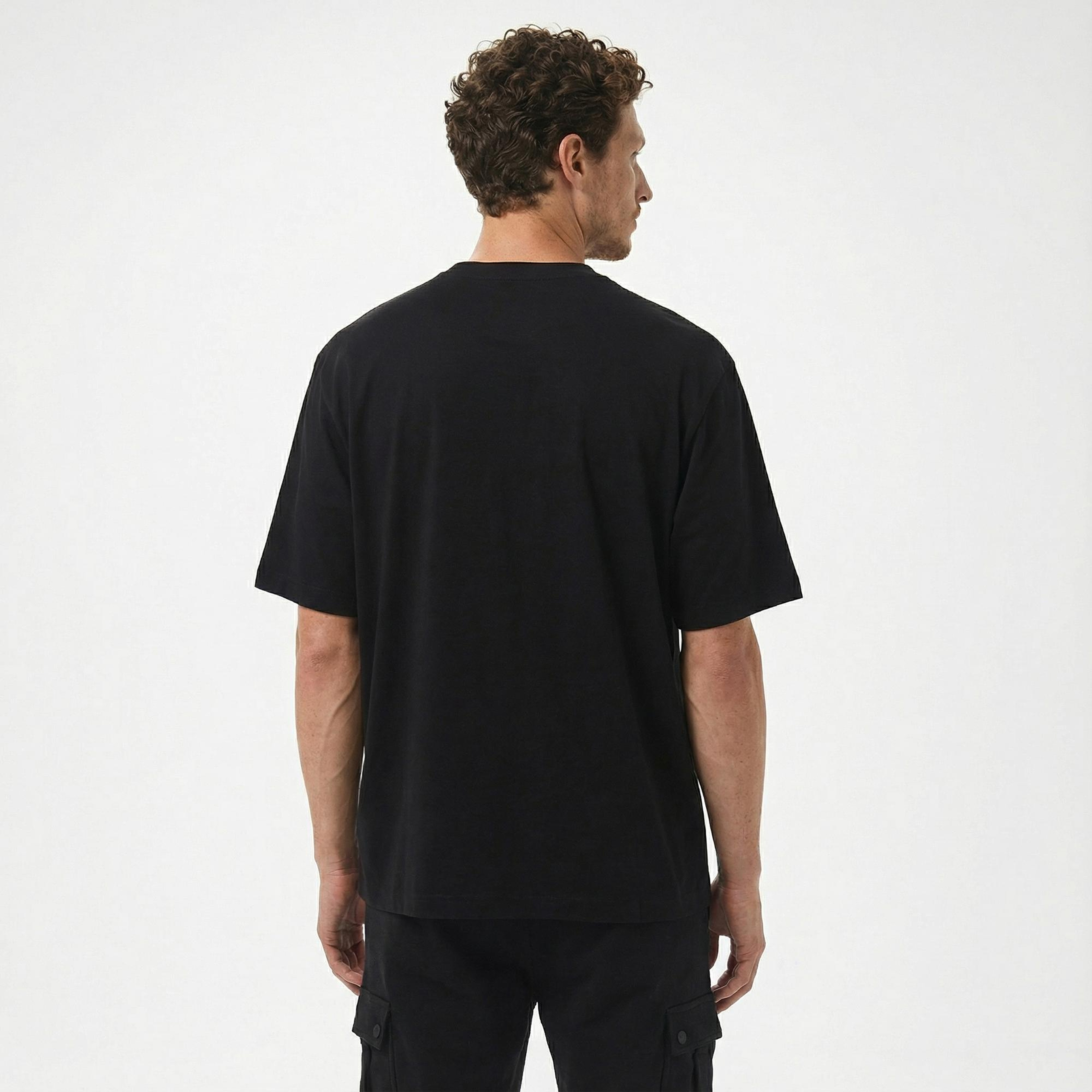 Armani Exchange Erkek Siyah Bisiklet Yaka T-Shirt