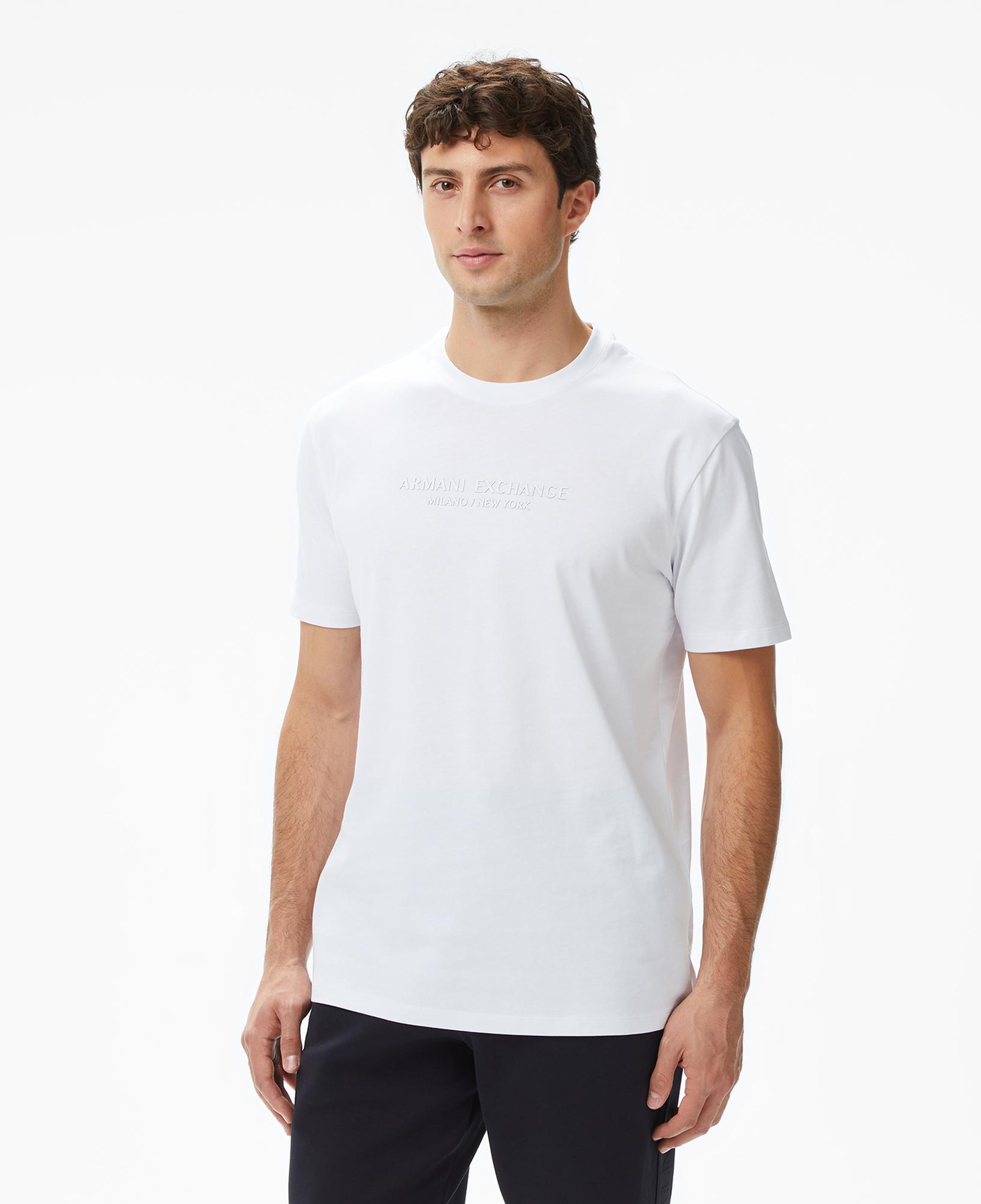 Armani Exchange Erkek Beyaz T-Shirt