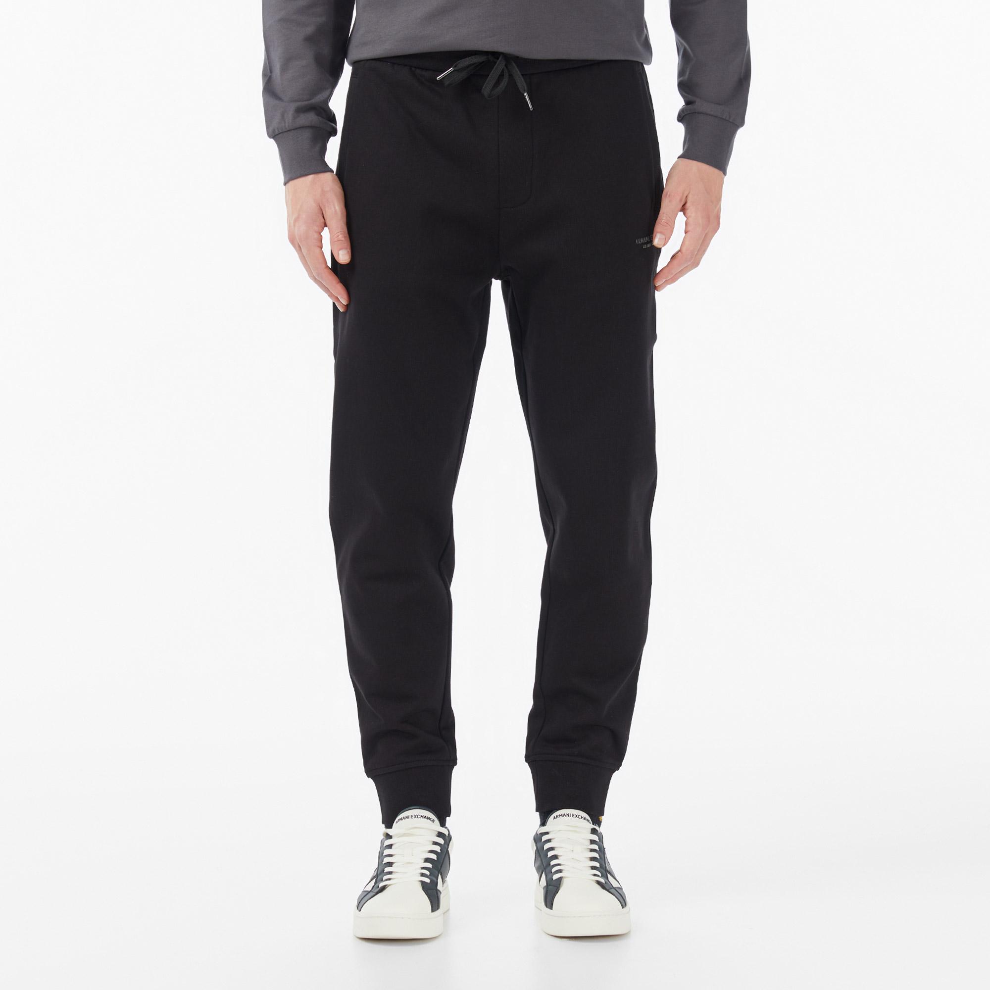 Armani Exchange Erkek Siyah Eşofman Altı