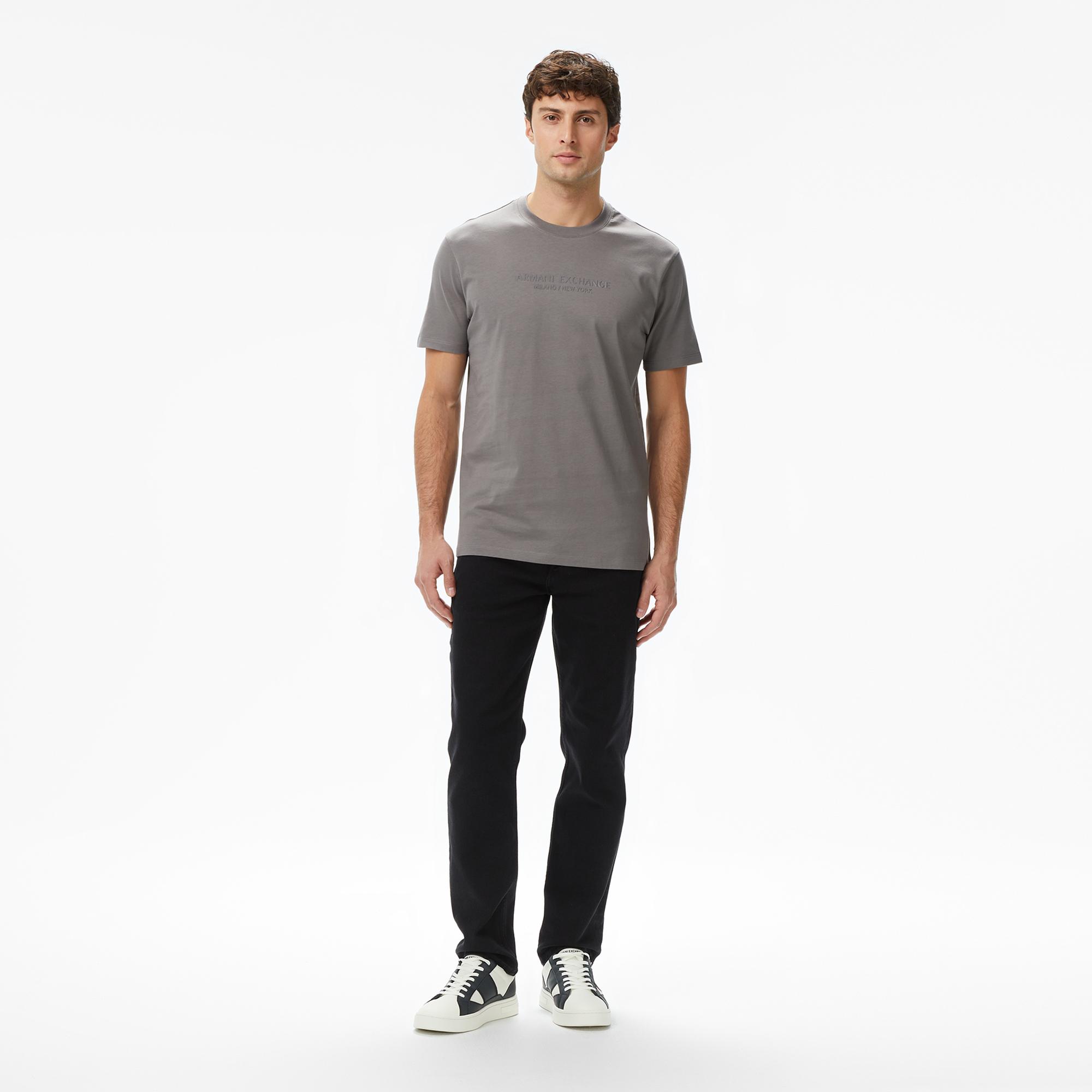 Armani Exchange Erkek Gri T-Shirt