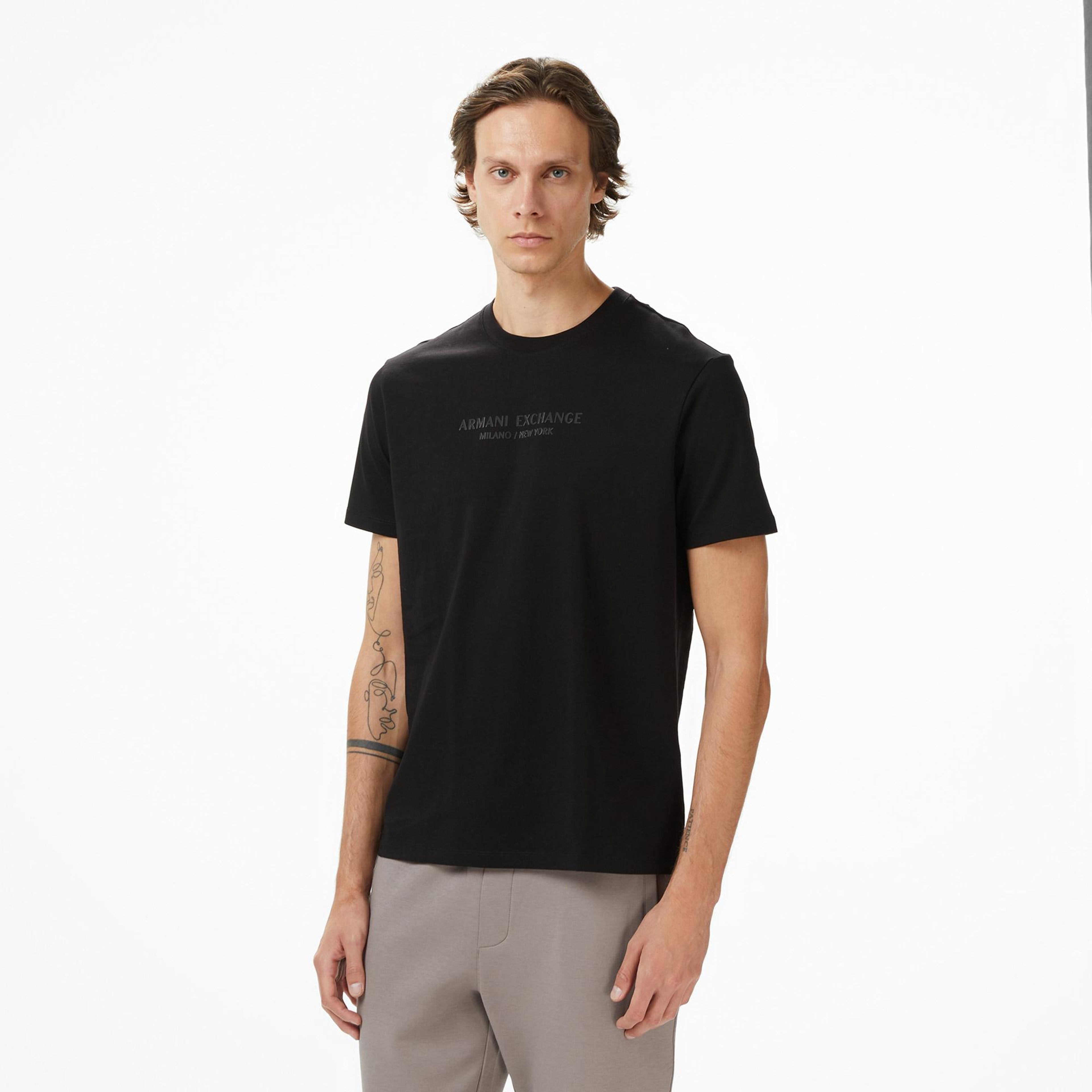 Armani Exchange Erkek Siyah T-Shirt