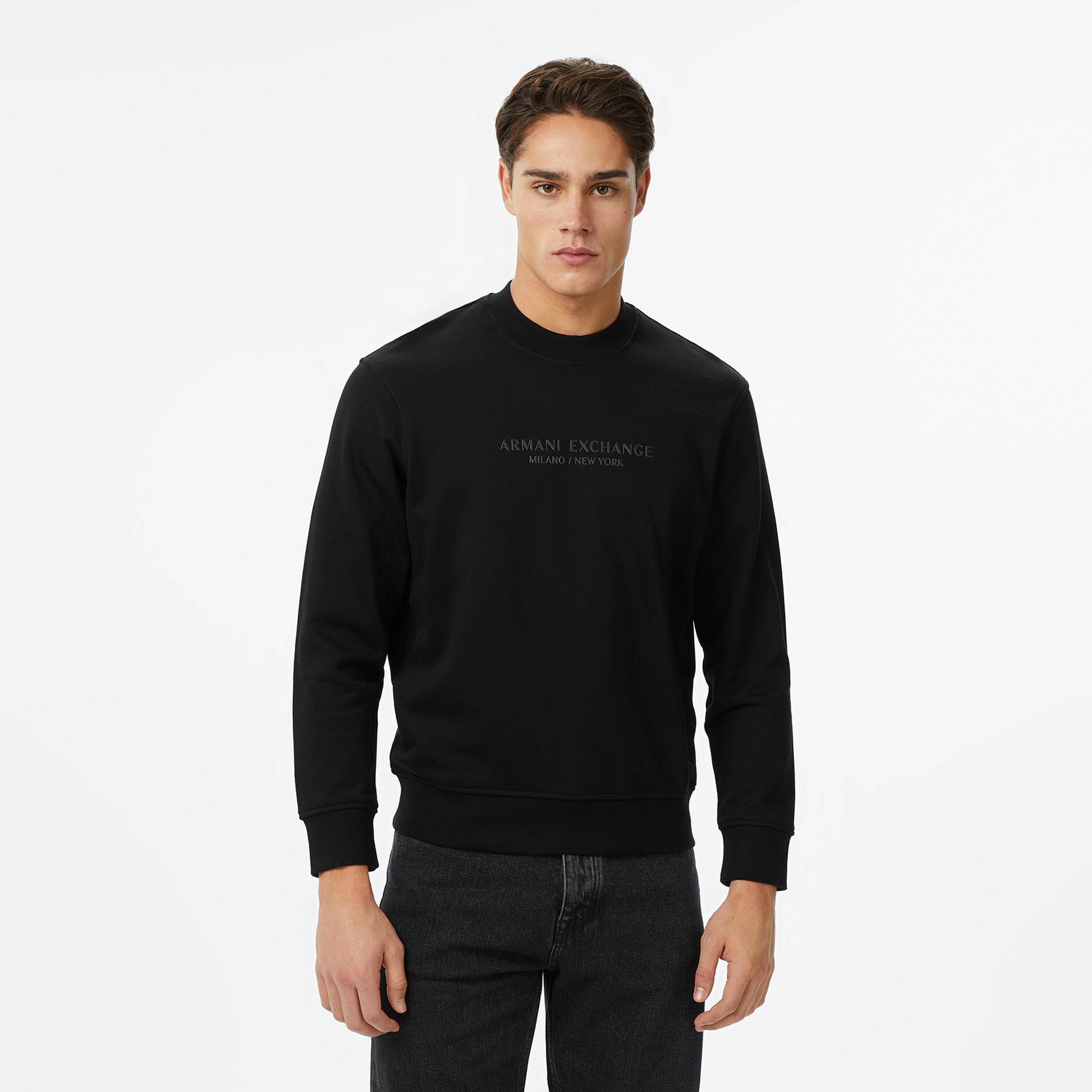 Armani Exchange Erkek Siyah Sweatshirt
