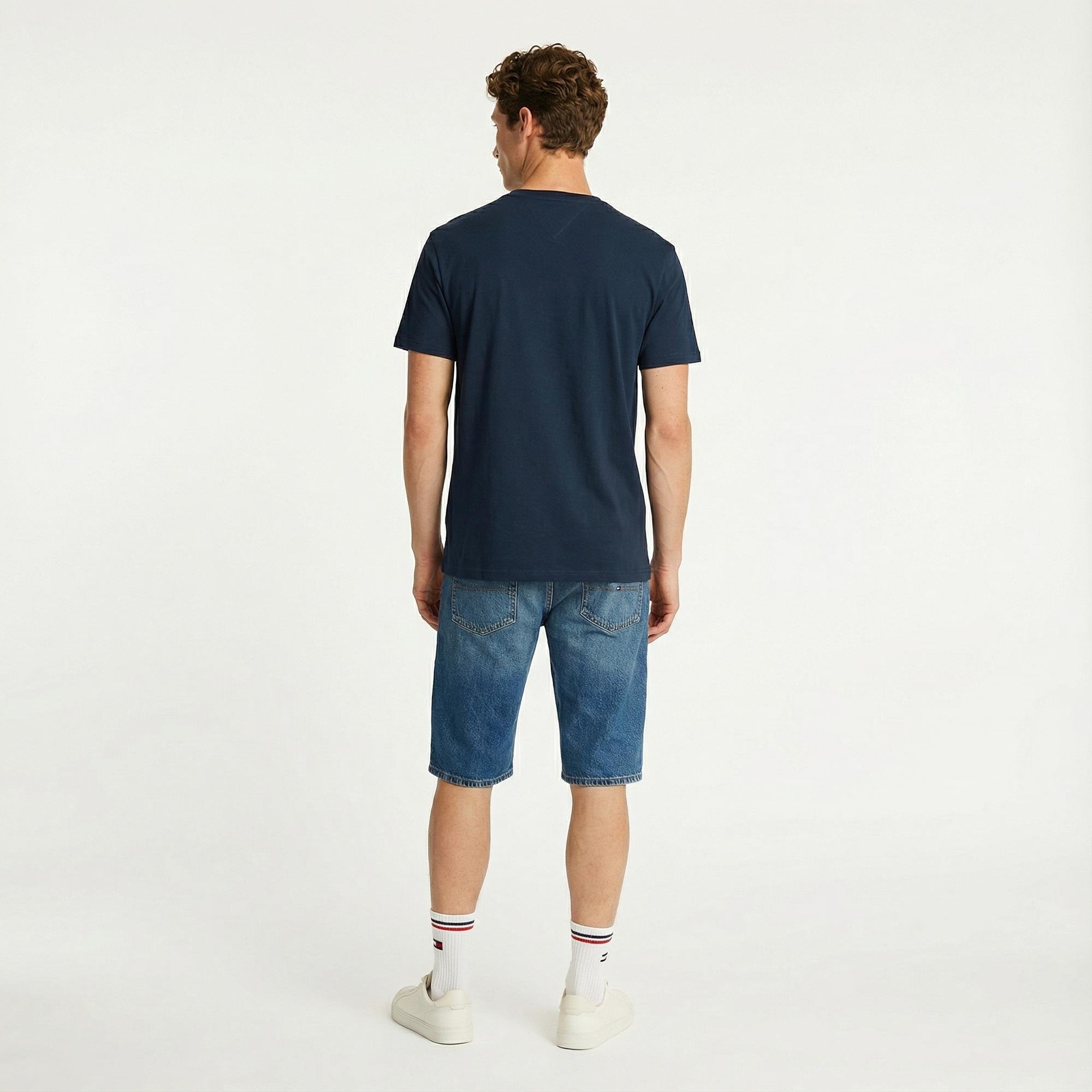 Tommy Hilfiger Badge Erkek Lacivert T-Shirt