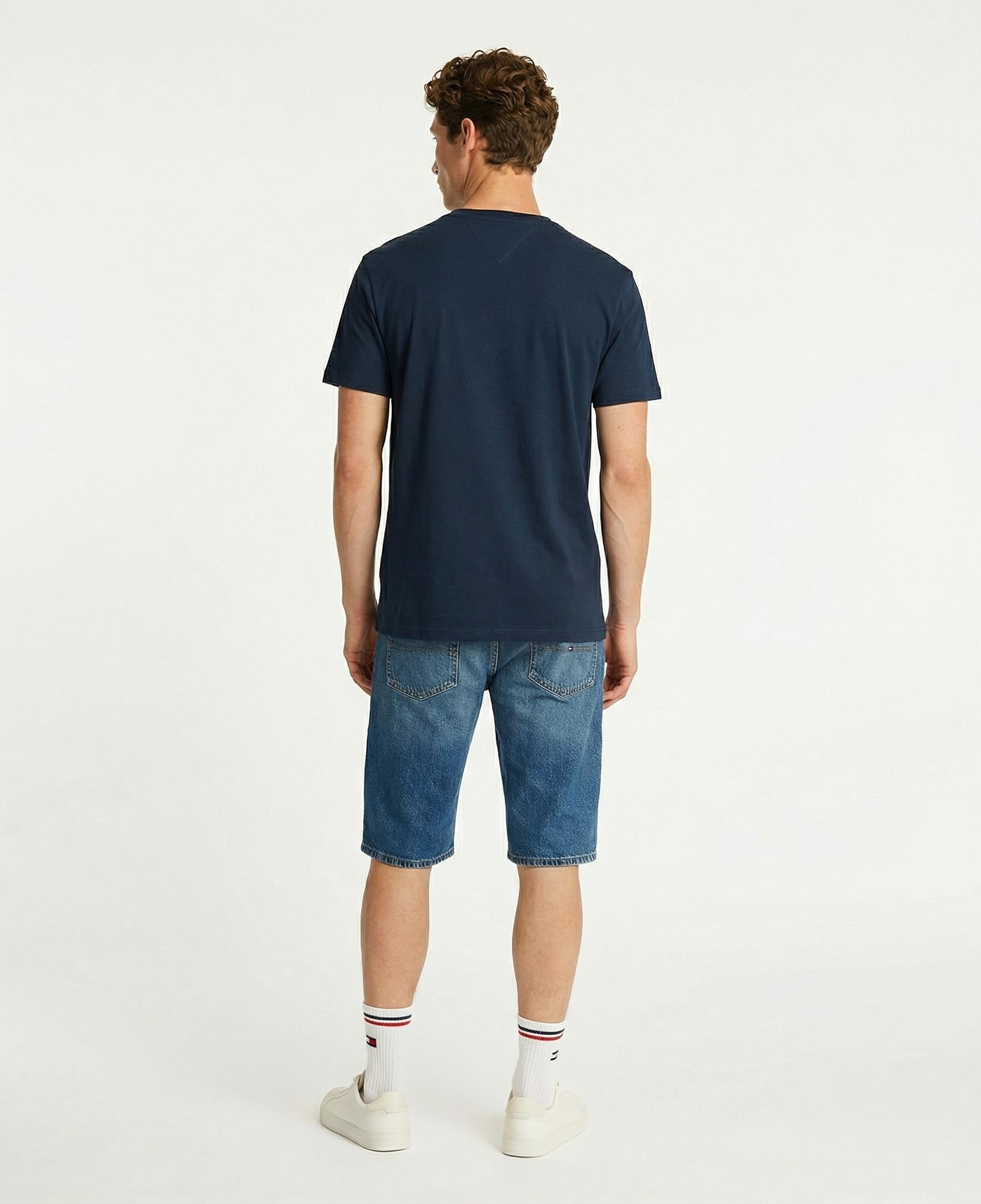 Tommy Hilfiger Badge Erkek Lacivert T-Shirt