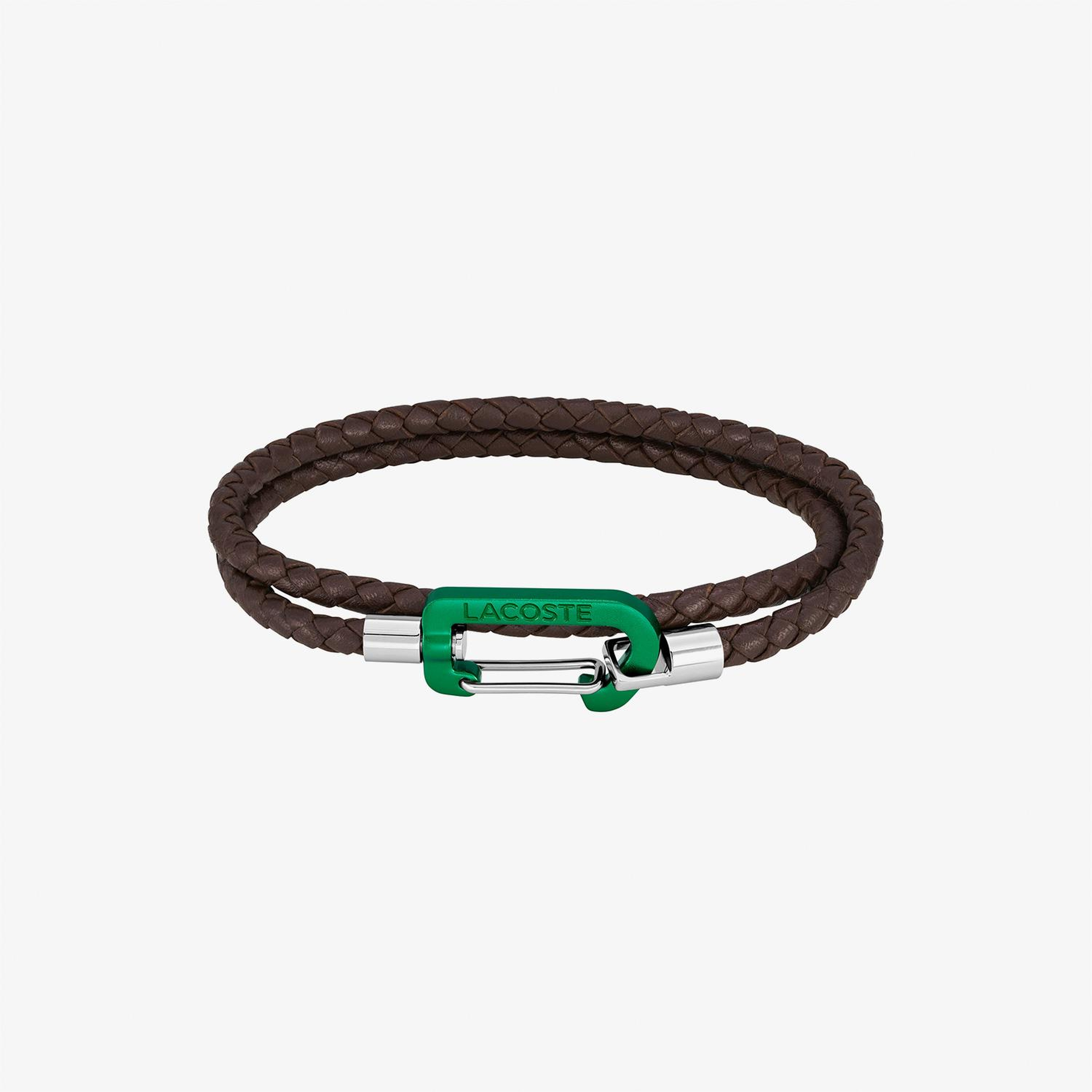 Lacoste Erkek Kahverengi Deri Bileklik