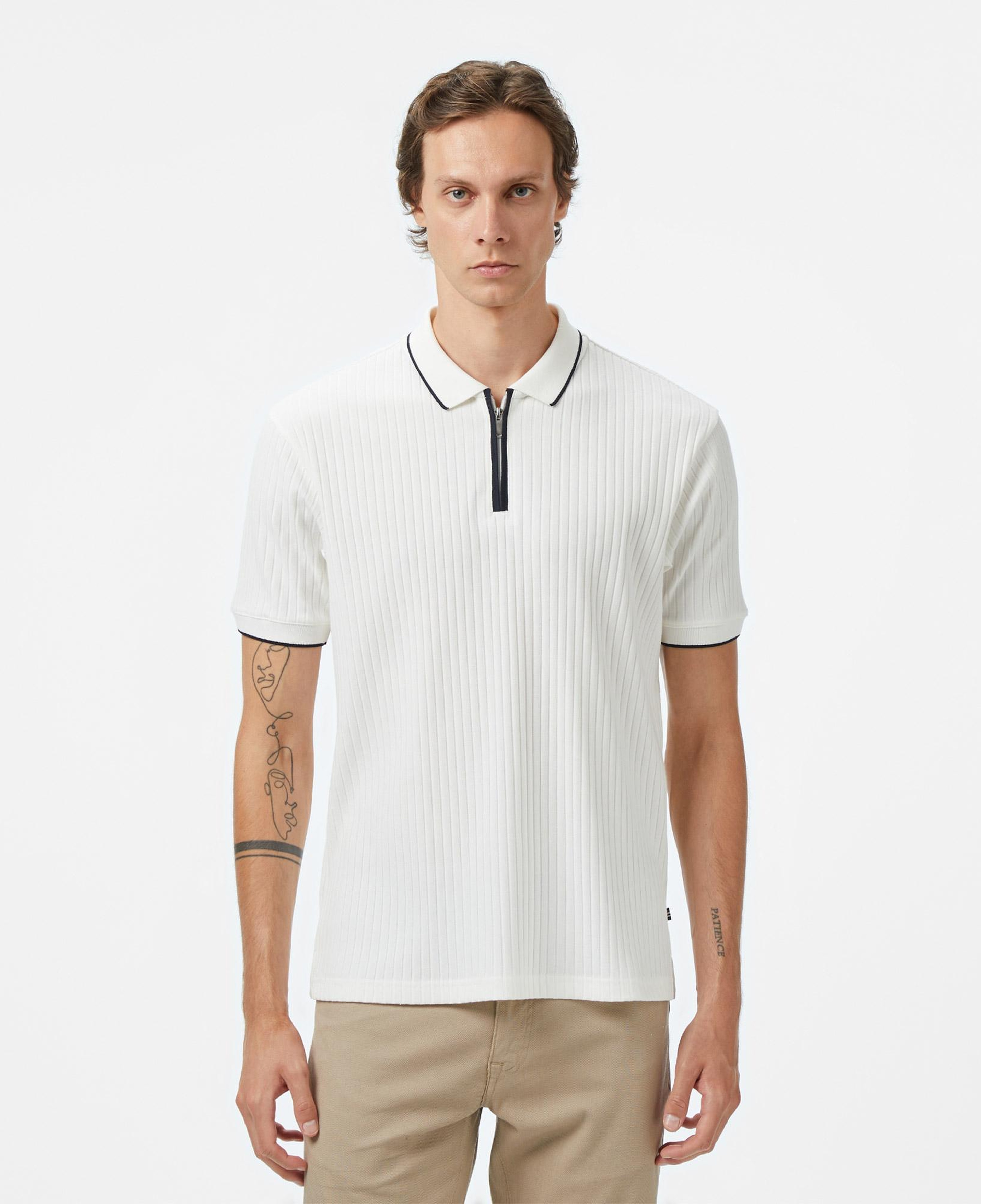 Nautica Erkek Beyaz Classic Fit Polo Yaka T-Shirt