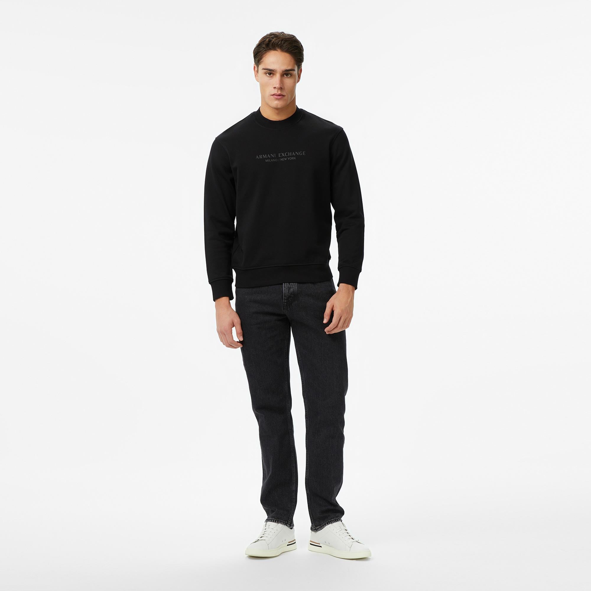Armani Exchange Erkek Siyah Sweatshirt