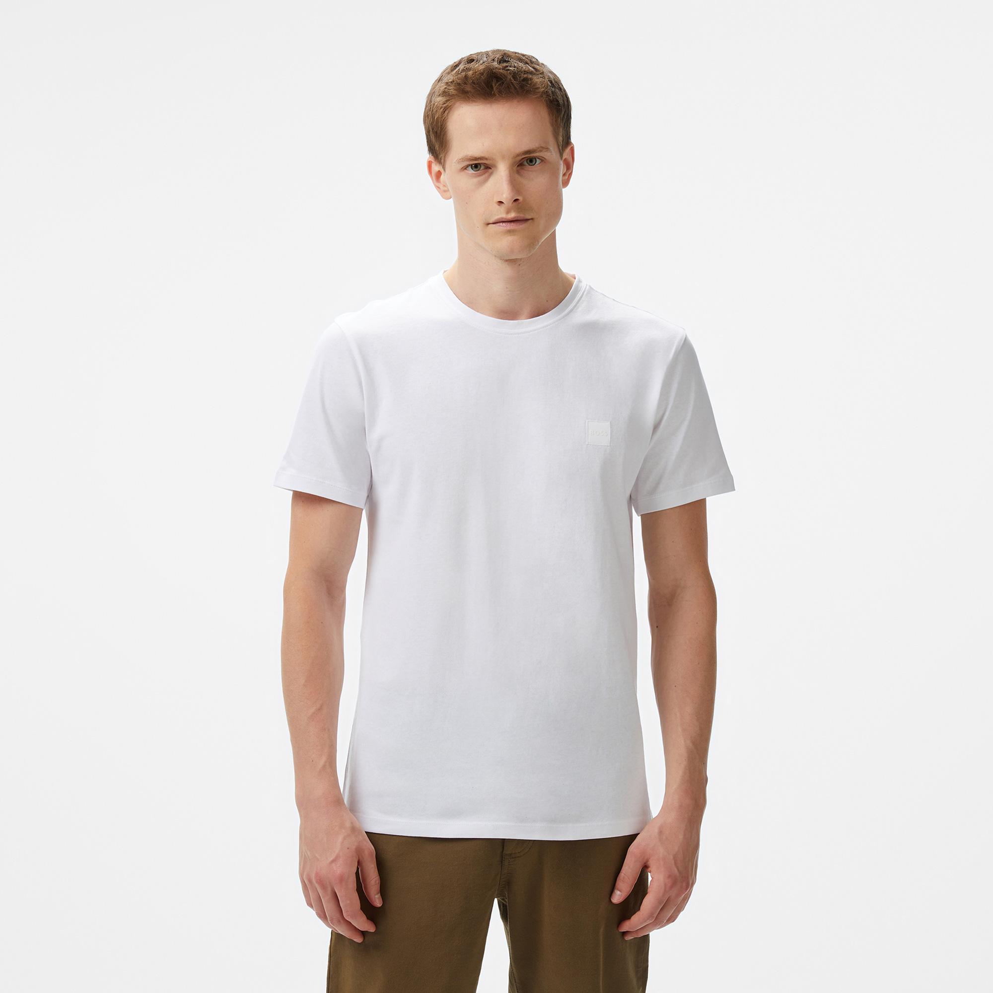 Boss Tales Erkek Beyaz T-Shirt