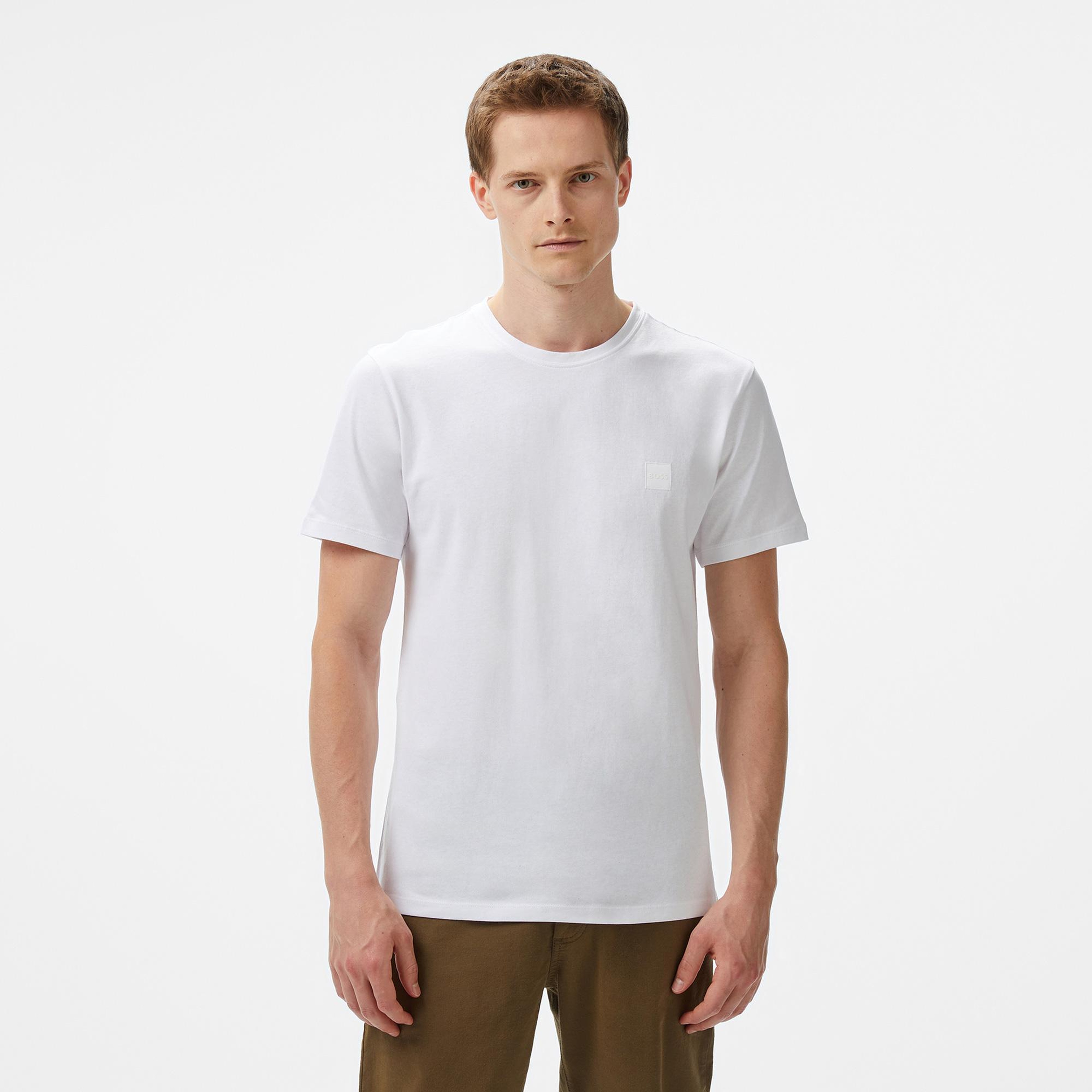 Boss Tales Erkek Beyaz T-Shirt