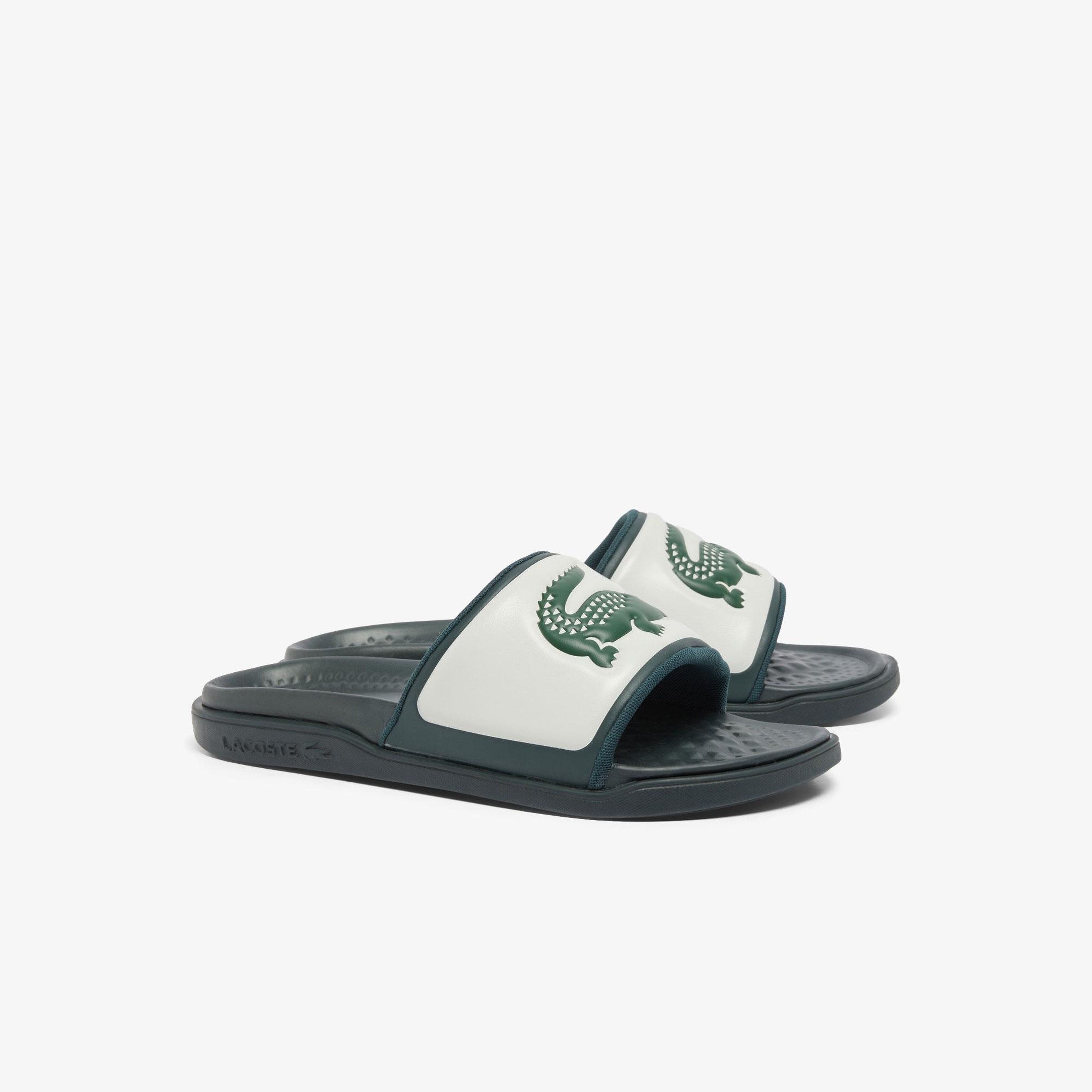 Lacoste Serve Slide Dual Erkek Yeşil Terlik