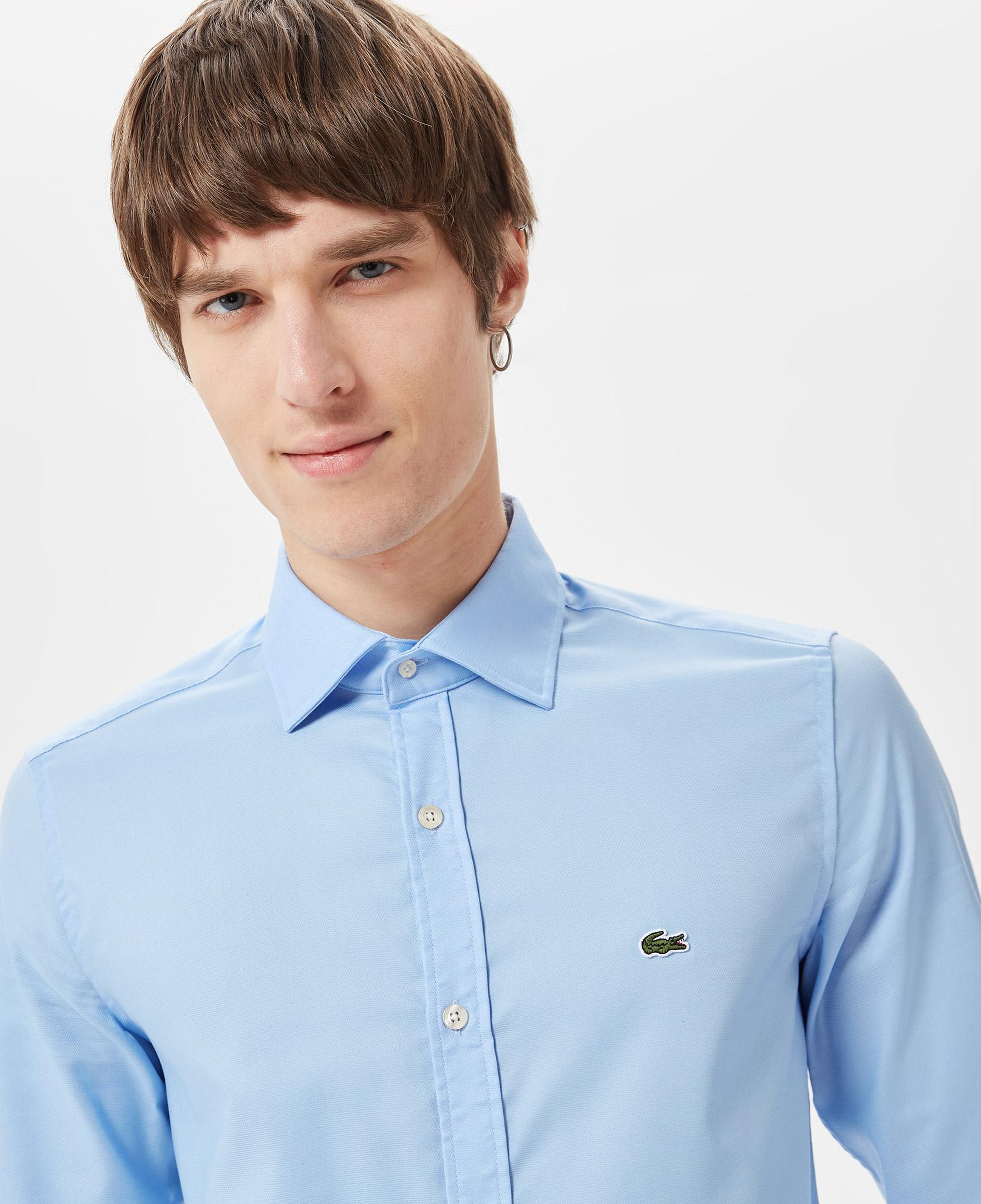 Lacoste Erkek Slim Fit Açık Mavi Gömlek