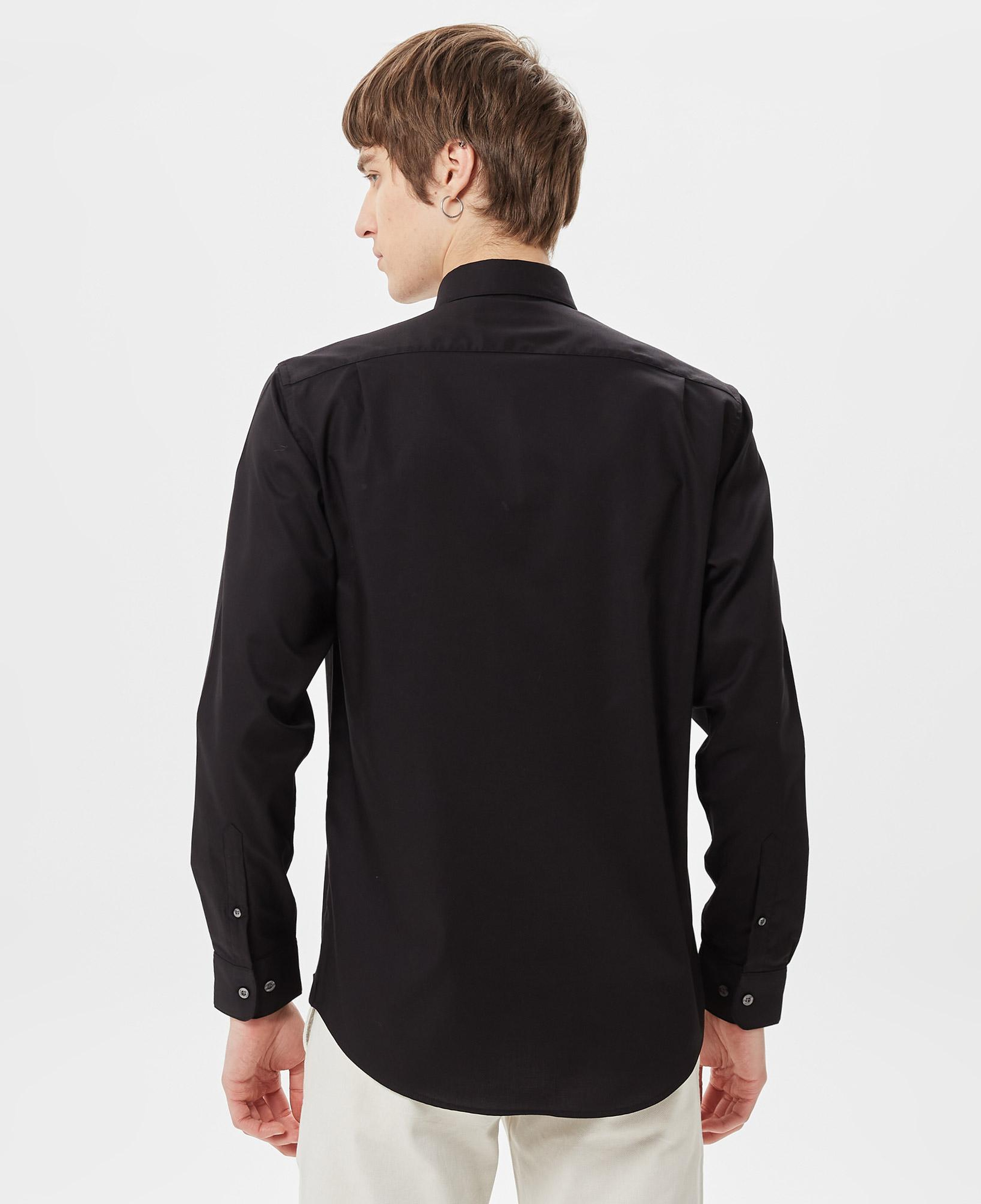 Lacoste Erkek Regular Fit Düğmeli Yaka Siyah Gömlek