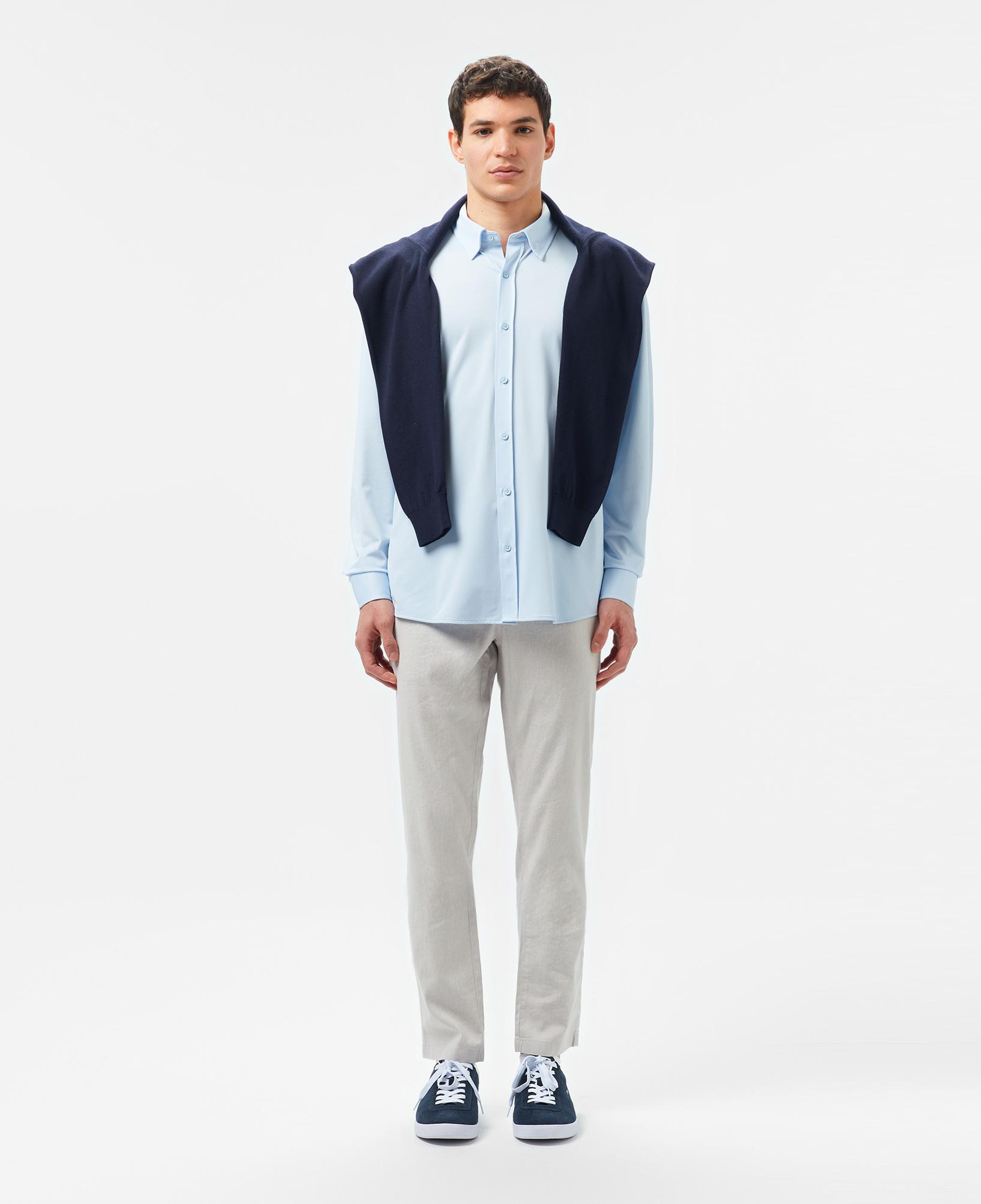 Lacoste Erkek Slim Fit Açık Mavi Gömlek