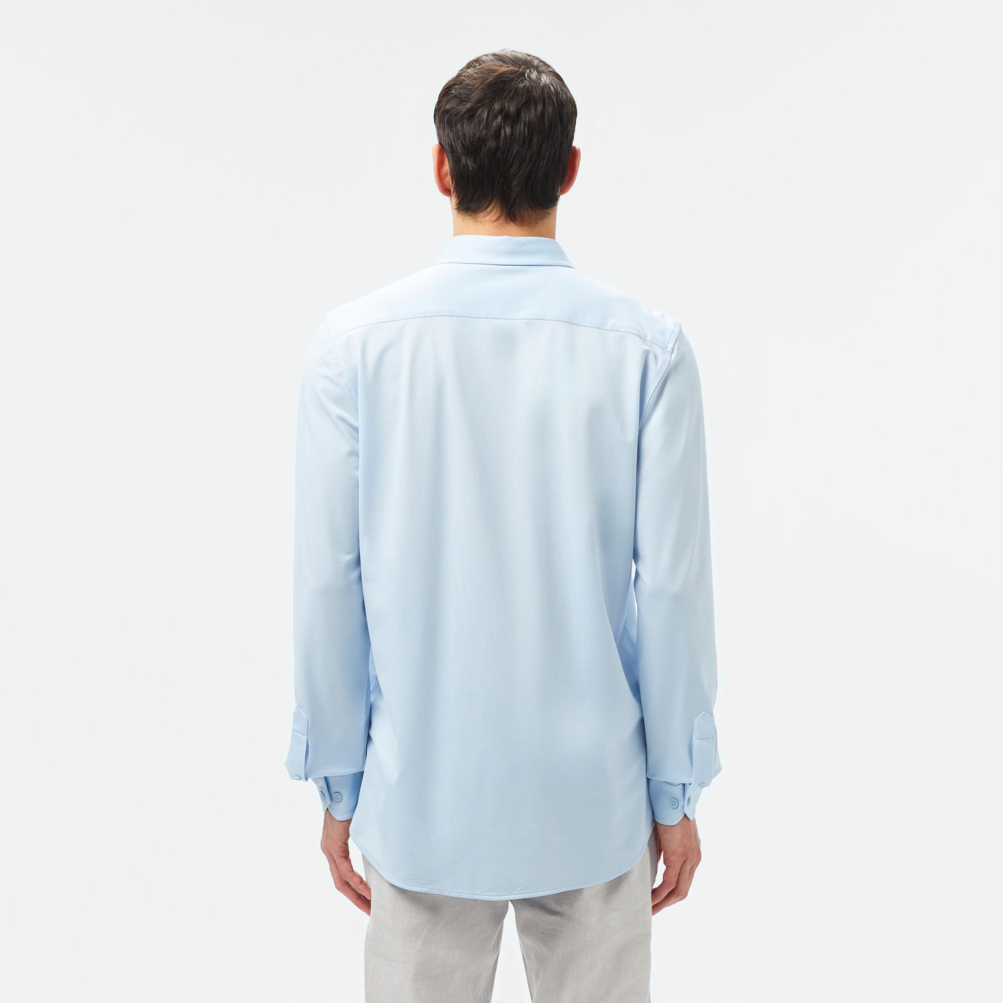 Lacoste Erkek Slim Fit Açık Mavi Gömlek