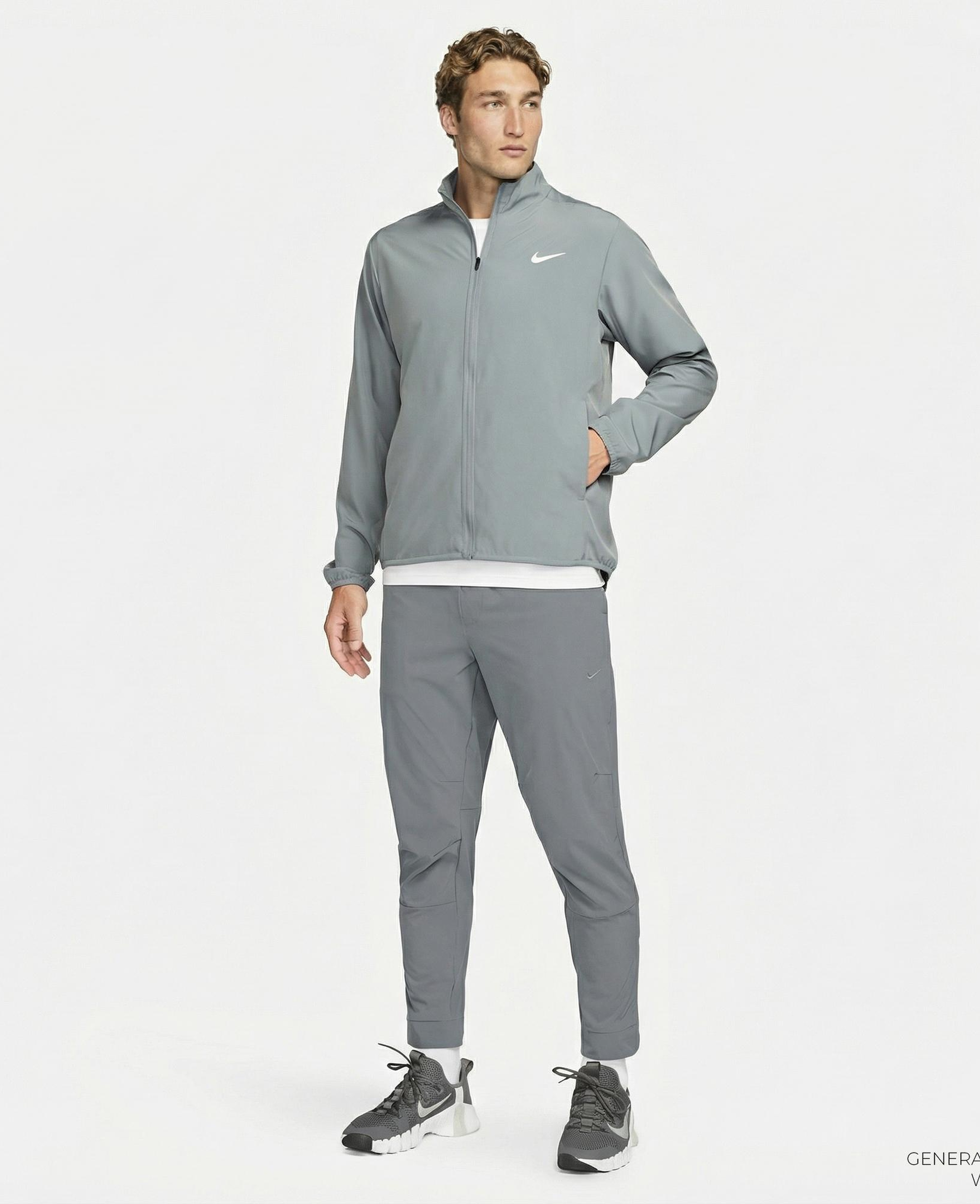 Nike Dri-Fit Unlimited Erkek Gri Eşofman Altı