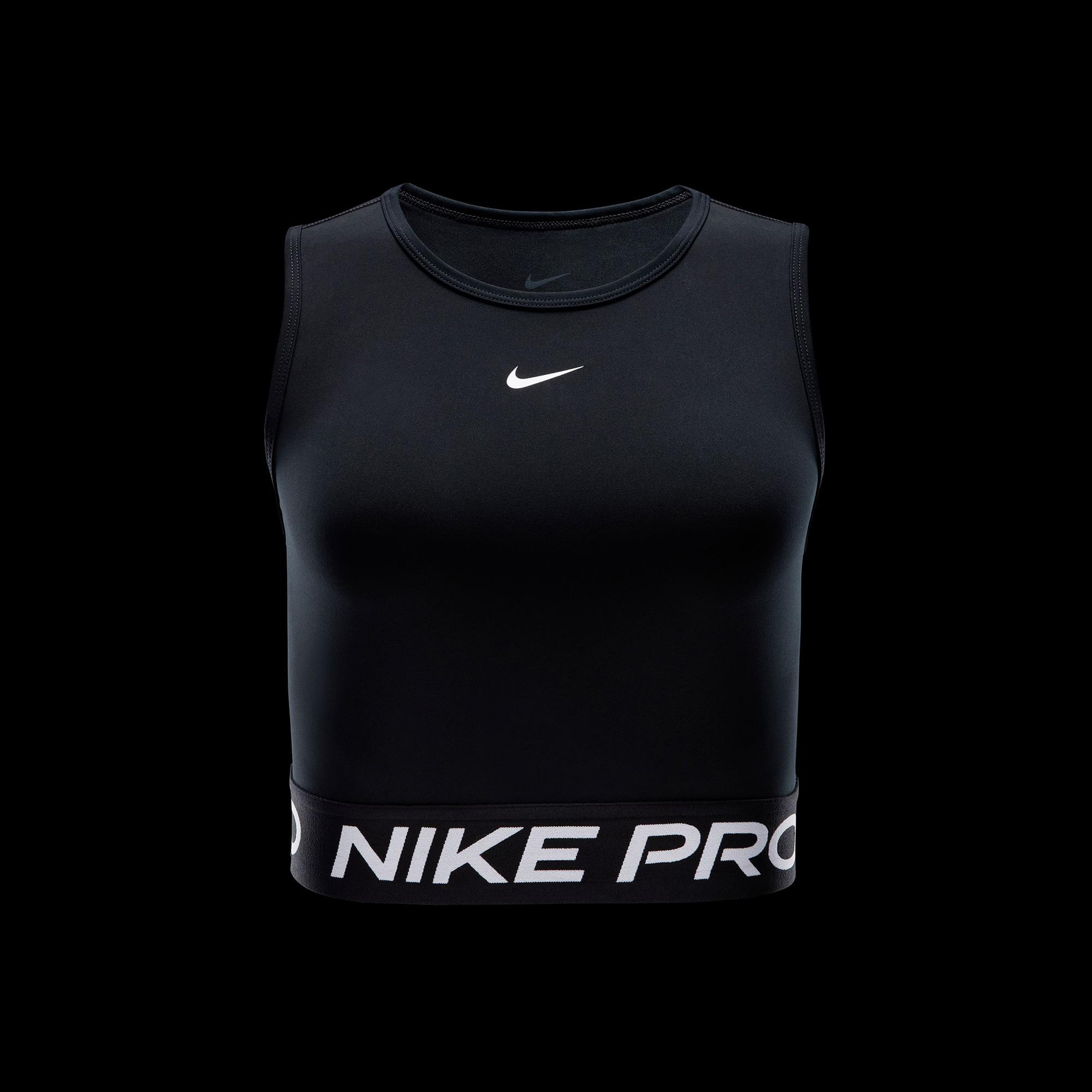 Nike Pro Dri-Fit 365 Kadın Siyah Crop T-Shirt