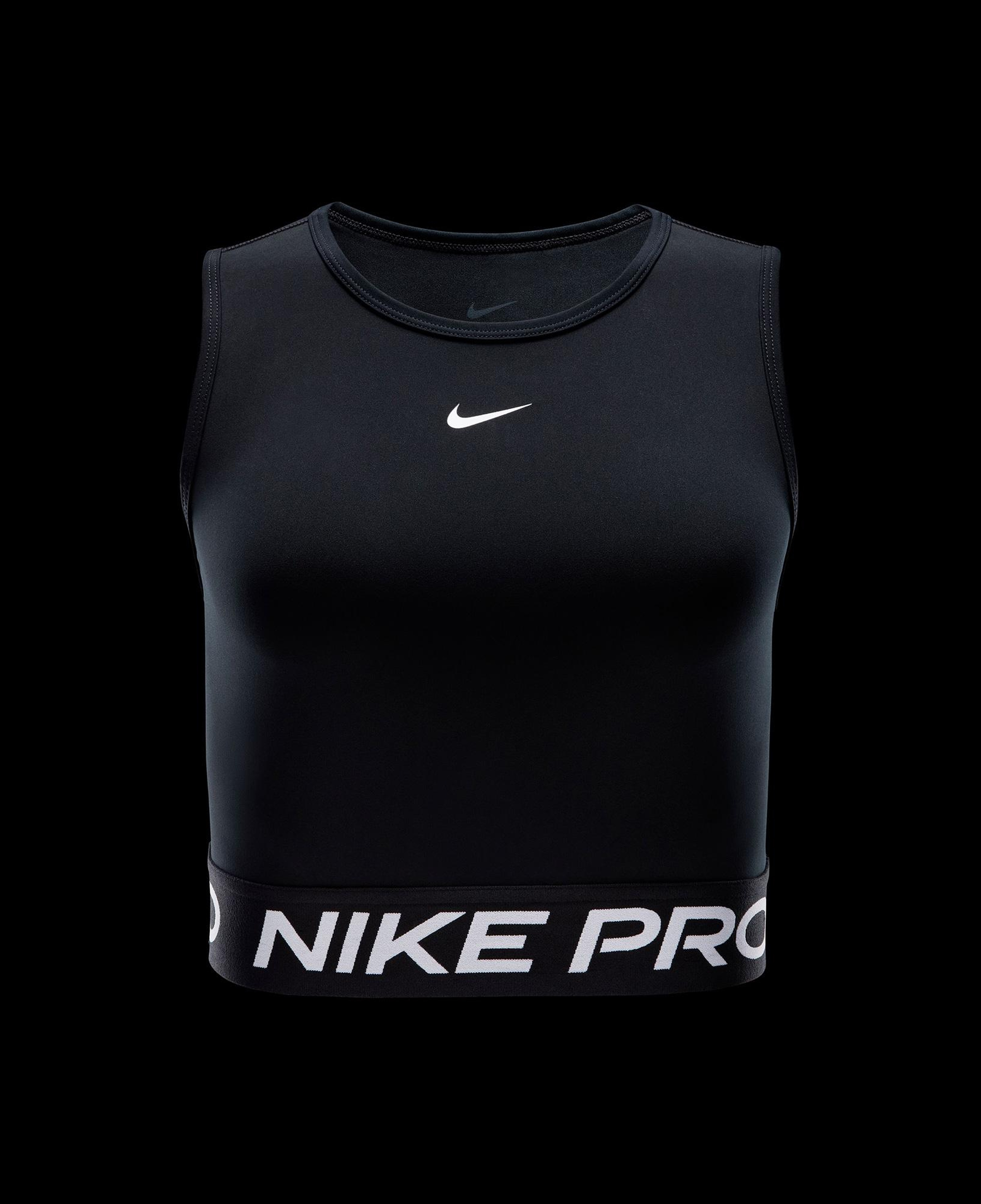 Nike Pro Dri-Fit 365 Kadın Siyah Crop T-Shirt