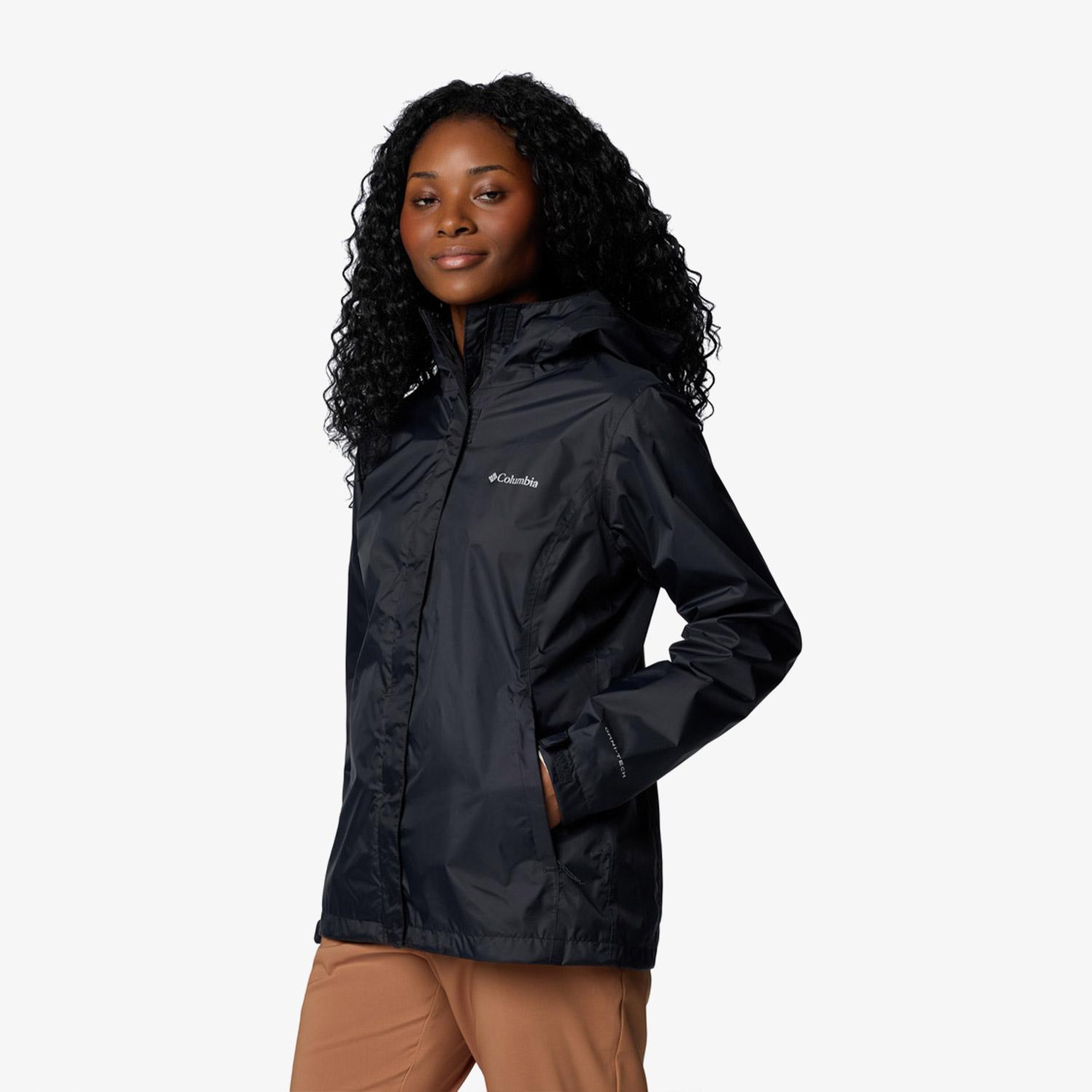 Columbia Arcadia II Kadın Siyah Yağmurluk