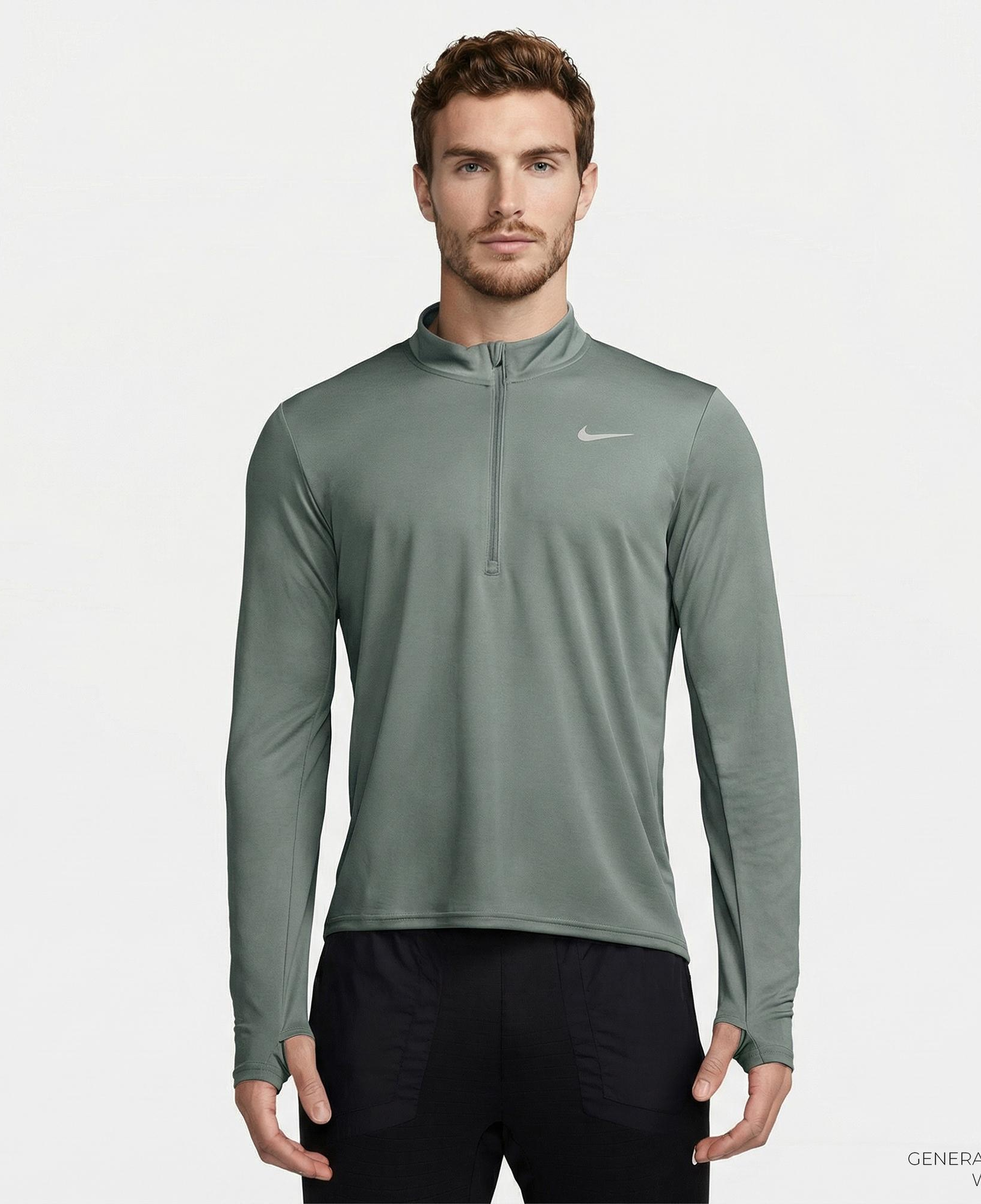 Nike Dri-Fit Pacer Erkek Yeşil T-Shirt