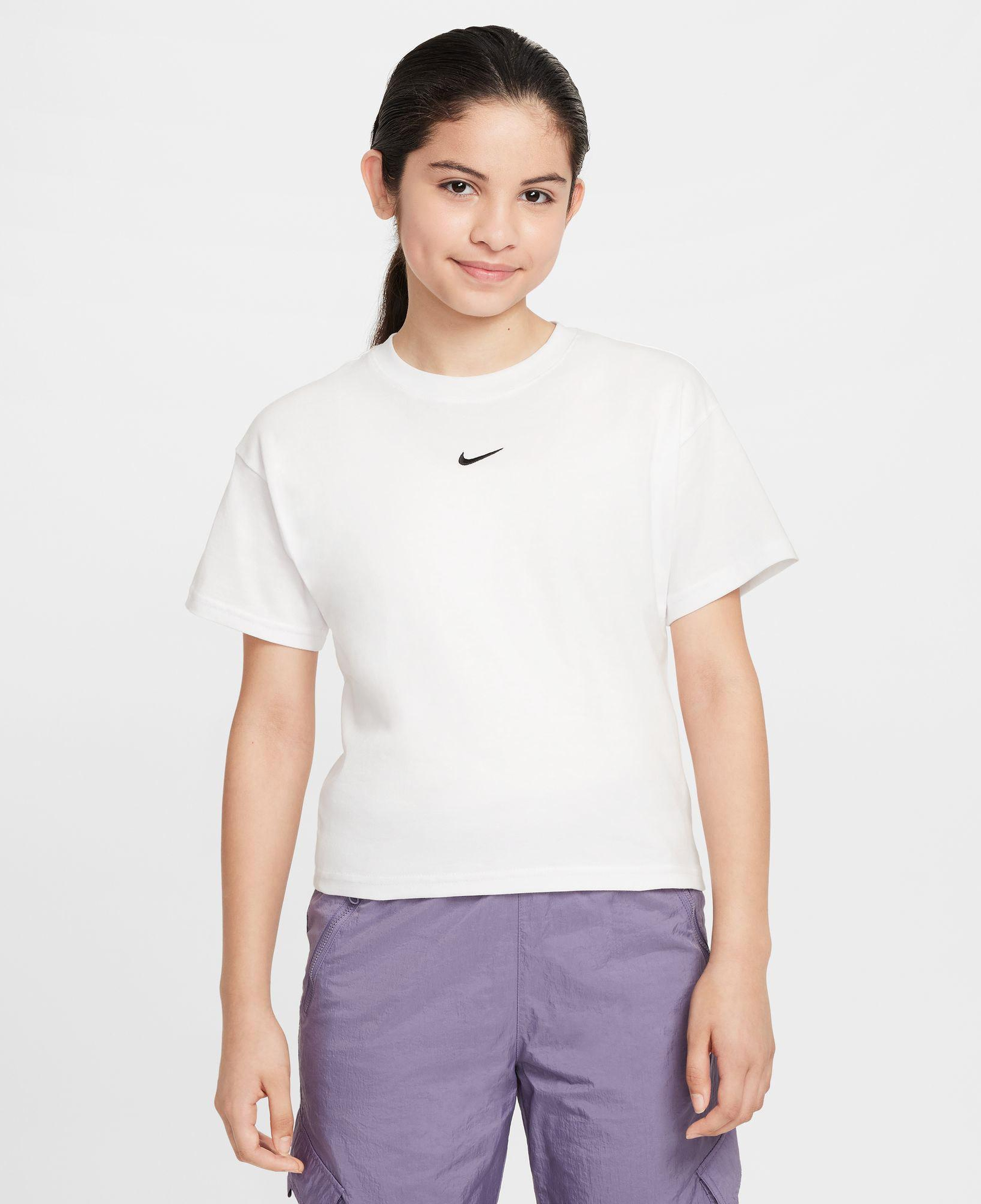 Nike Sportswear Boxy Essentials Çocuk Beyaz T-Shirt