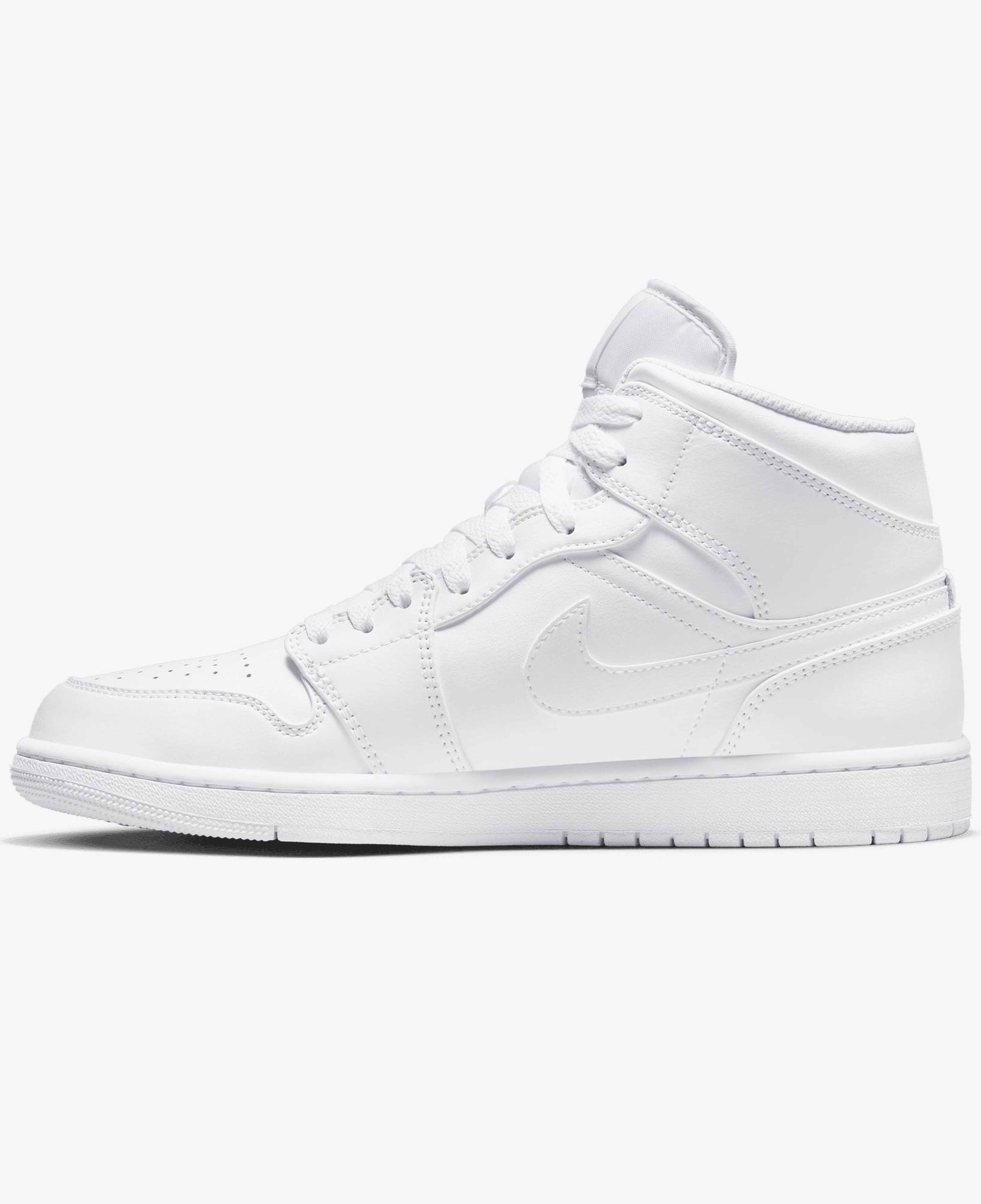 Jordan Air 1 Mid Beyaz Spor Ayakkabı