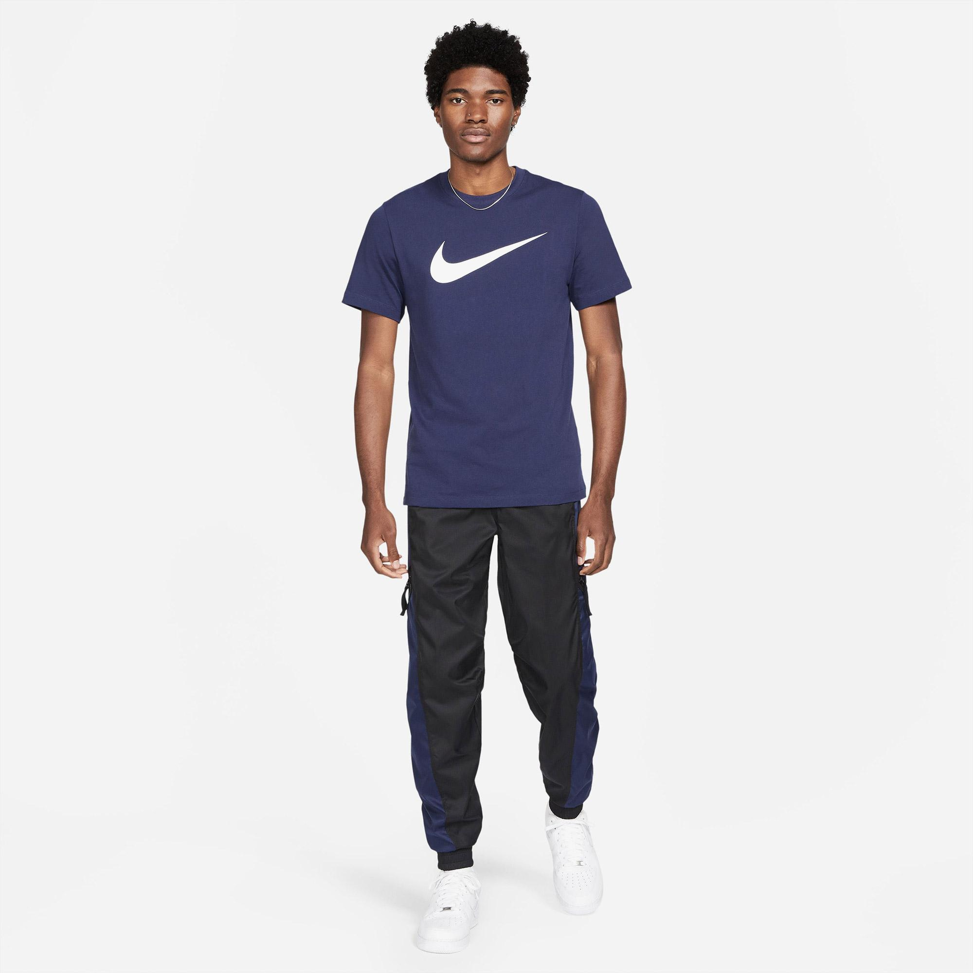 Nike Sportswear Icon Swoosh Erkek Lacivert T-Shirt