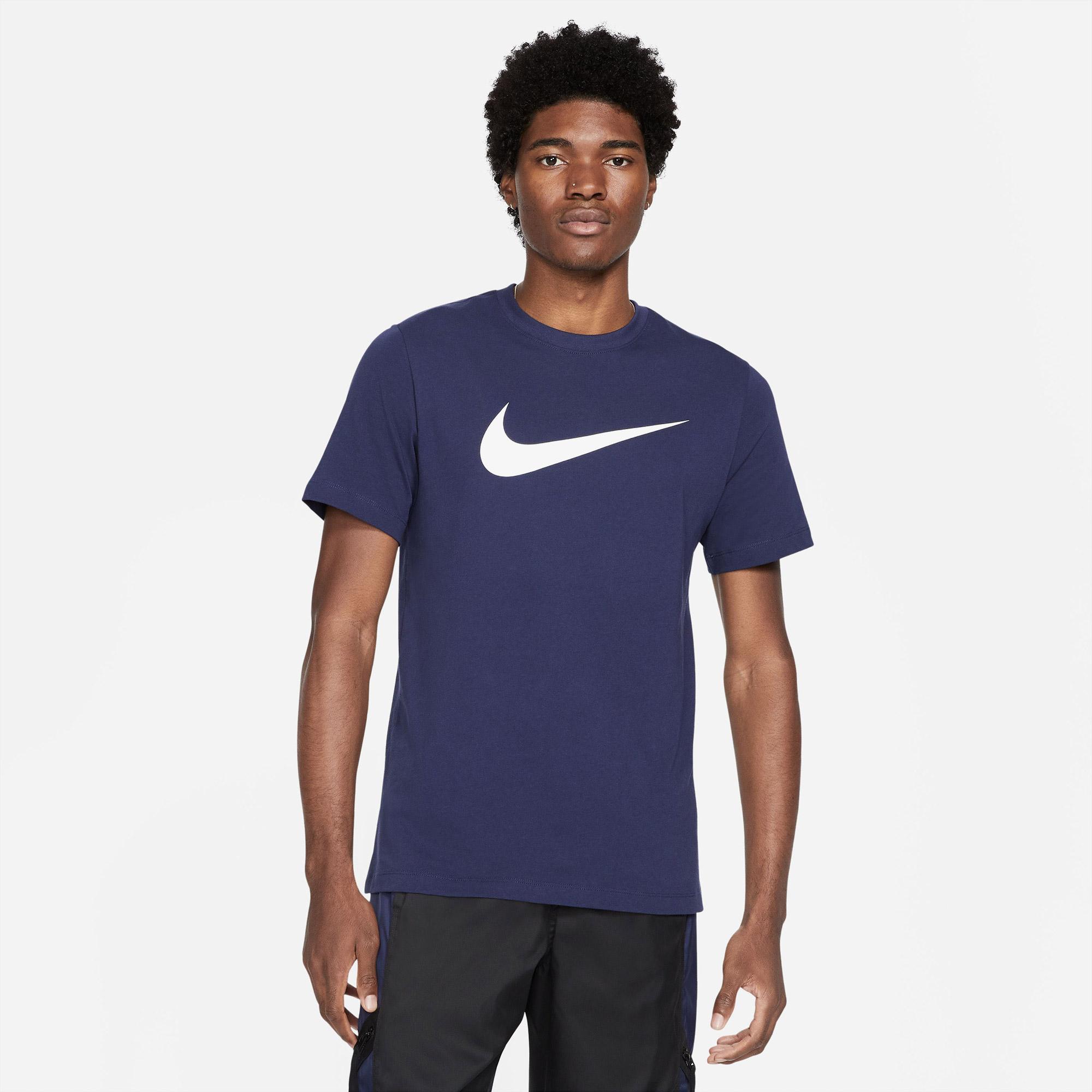 Nike Sportswear Icon Swoosh Erkek Lacivert T-Shirt