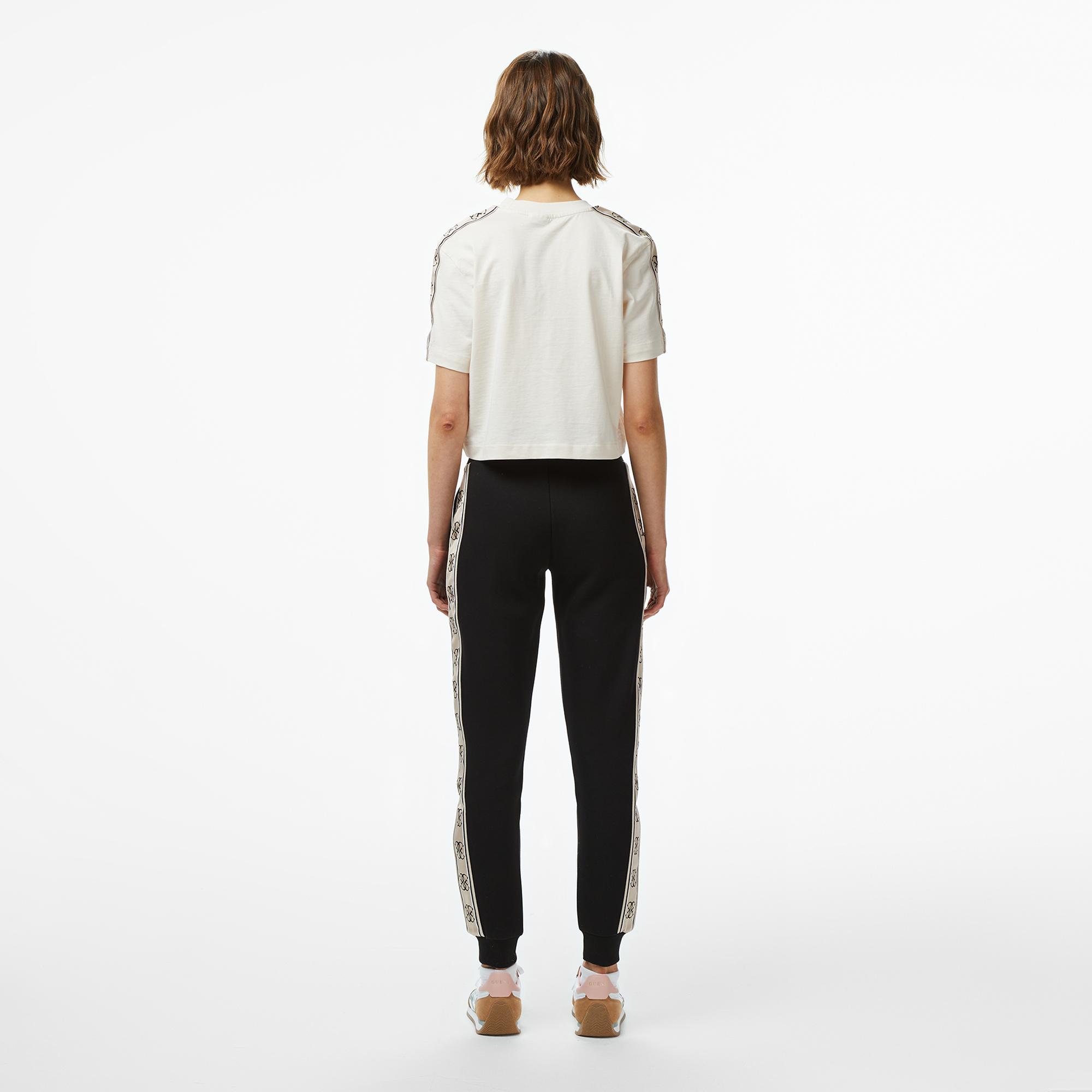 Guess Britney Jogger Punto Milano Kadın Siyah Eşofman Altı