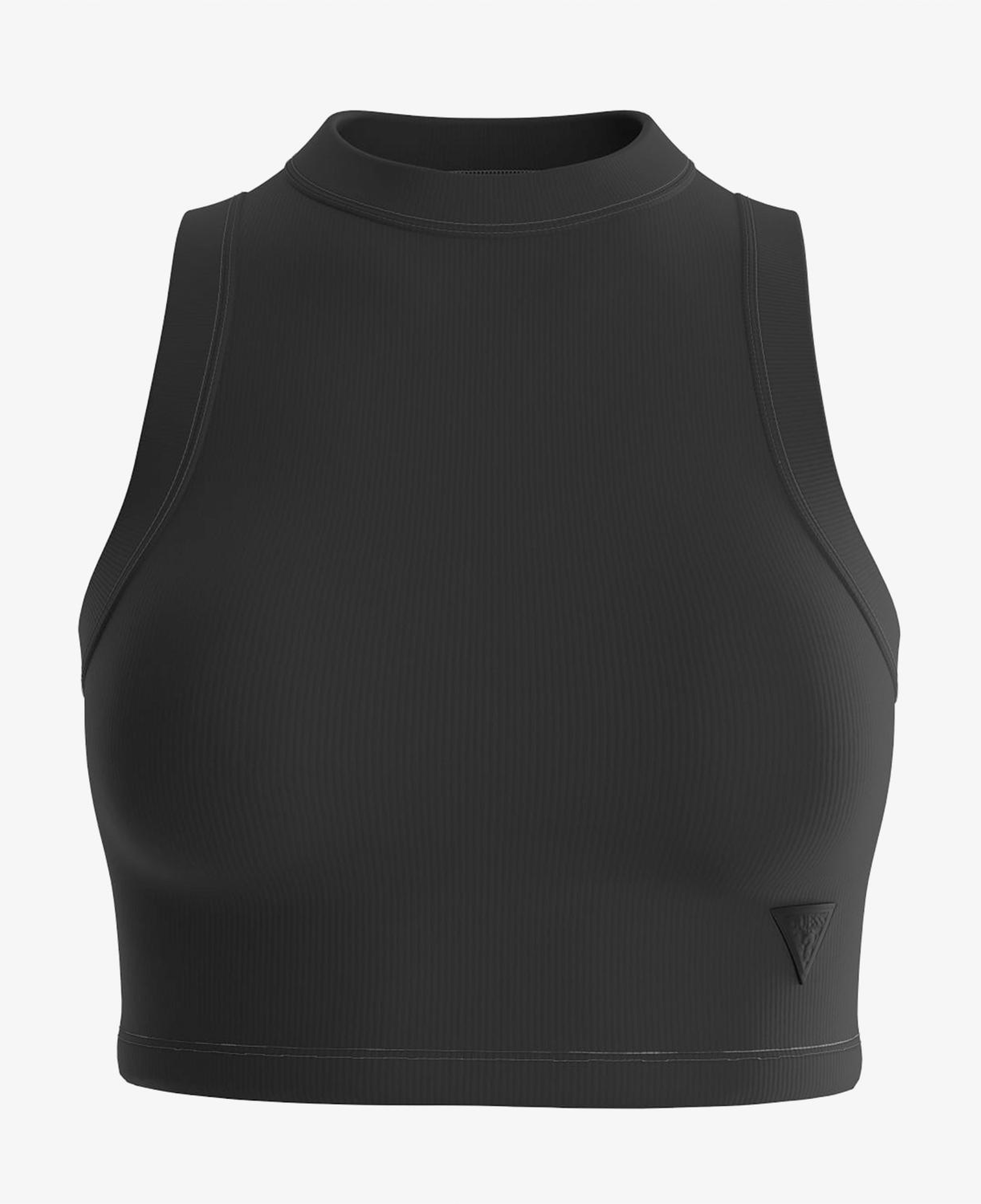 Guess Kadın Siyah Kolsuz T-Shirt