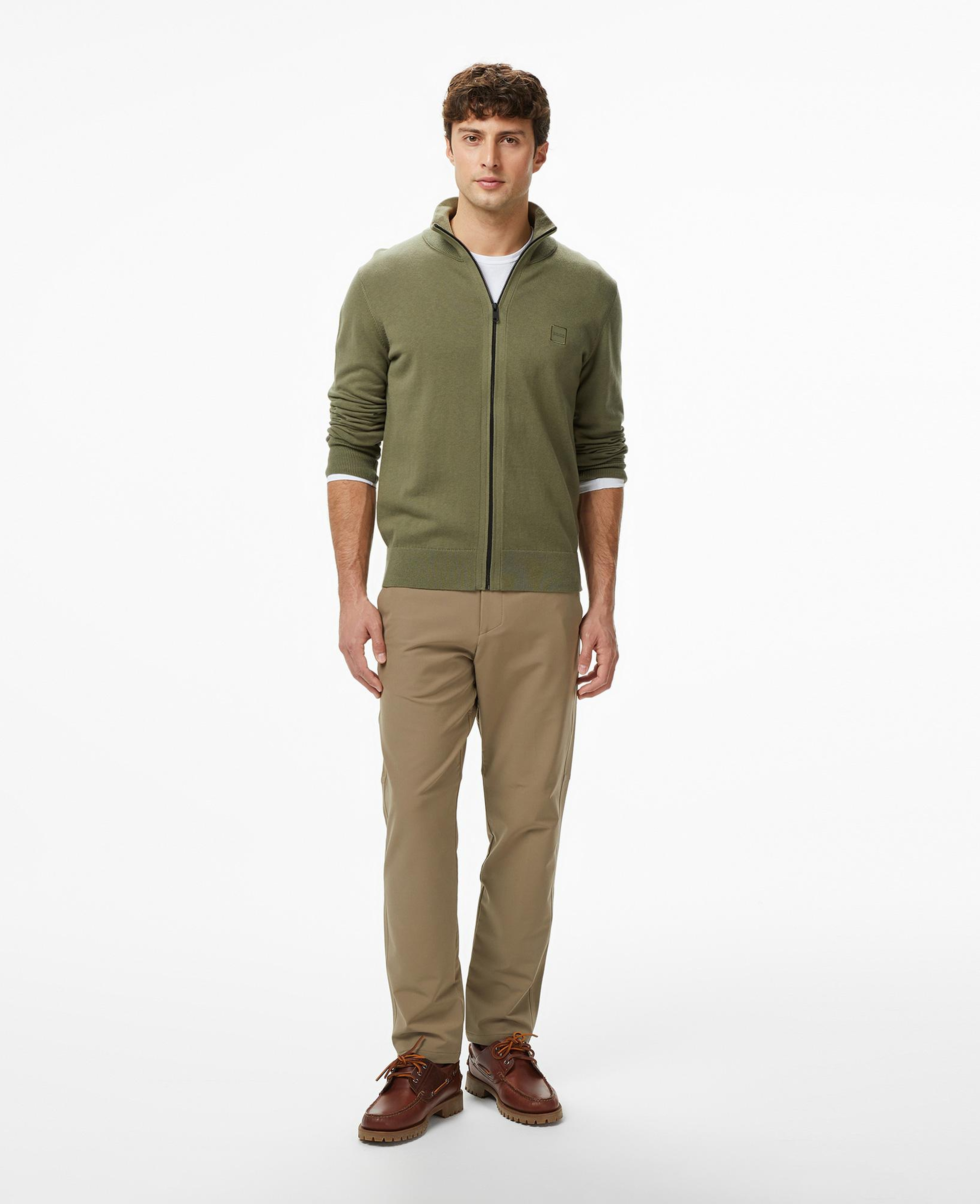 Boss Kanozip Erkek Yeşil Triko