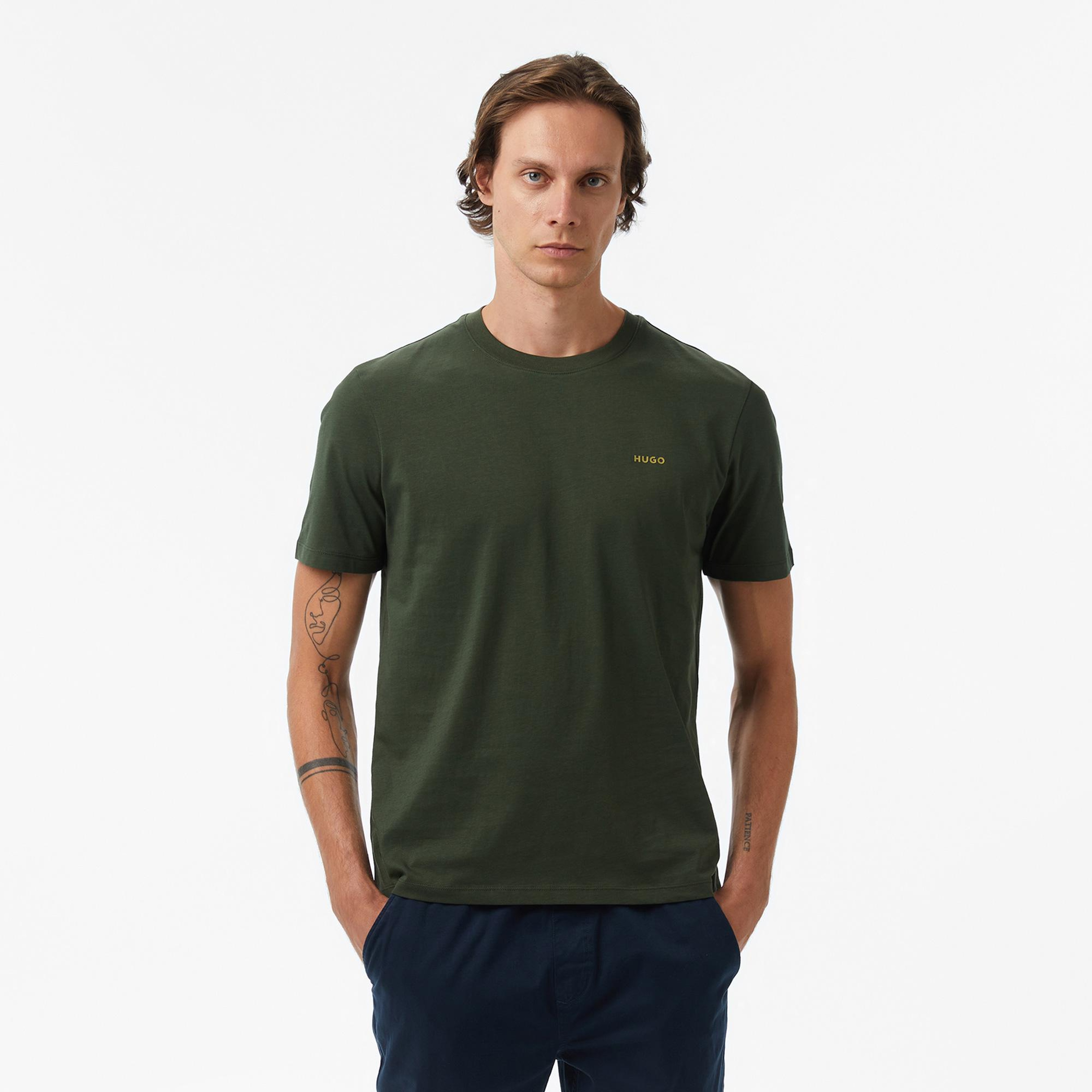 Hugo Dero 222 Erkek Koyu Yeşil T-Shirt