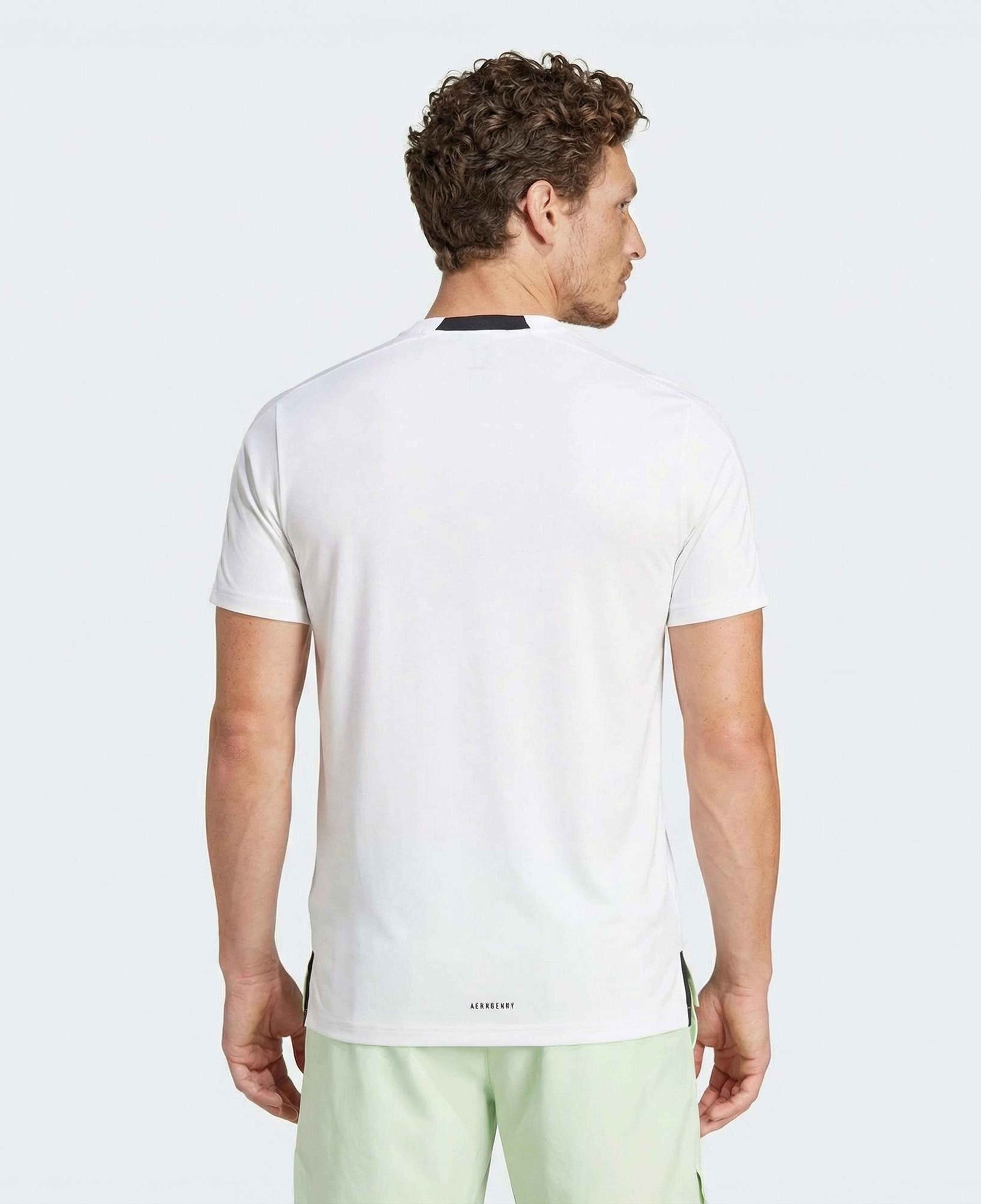 adidas Designed for Training Workout Erkek Beyaz T-Shirt