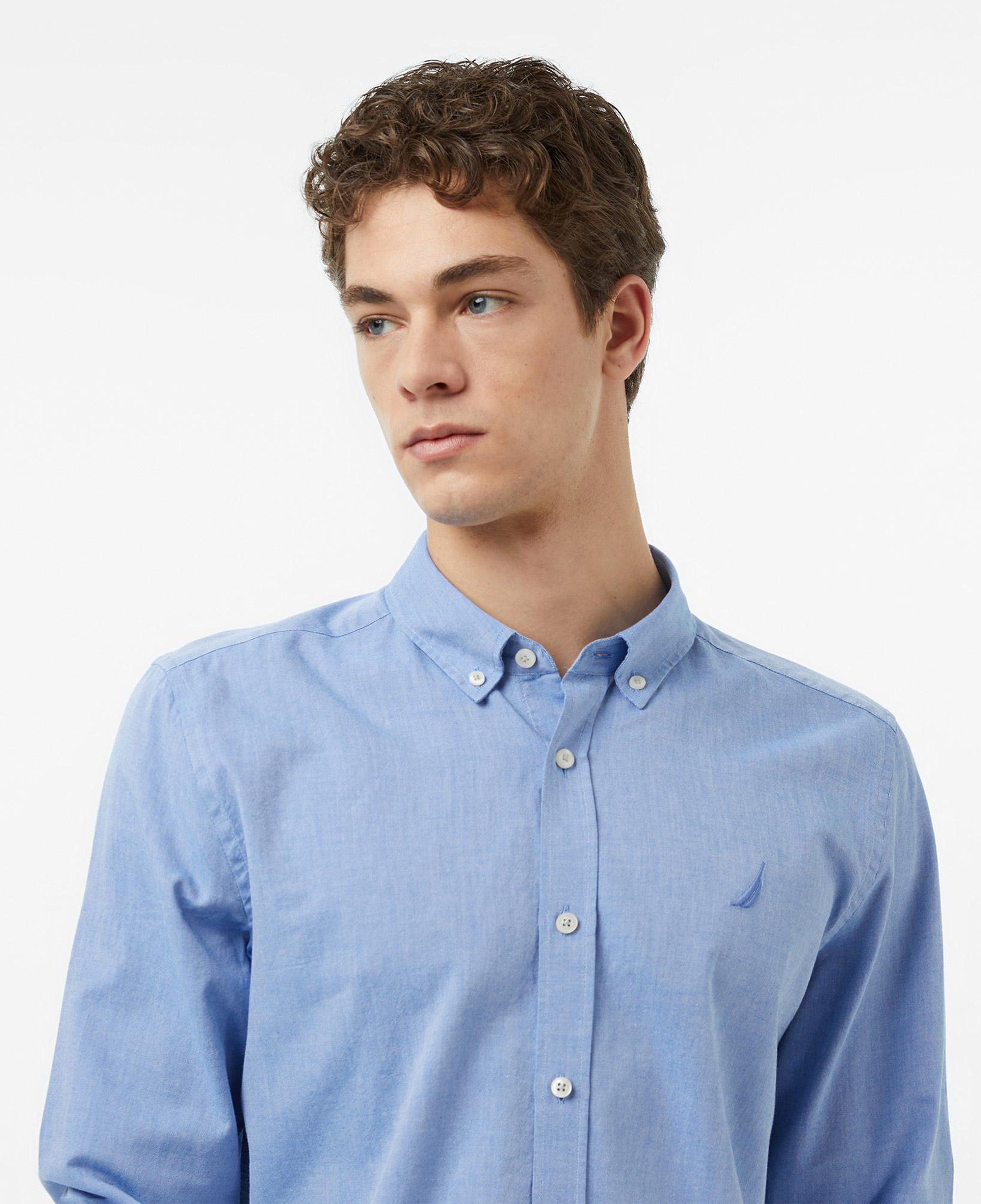 Nautica Erkek Mavi Regular Fit Gömlek