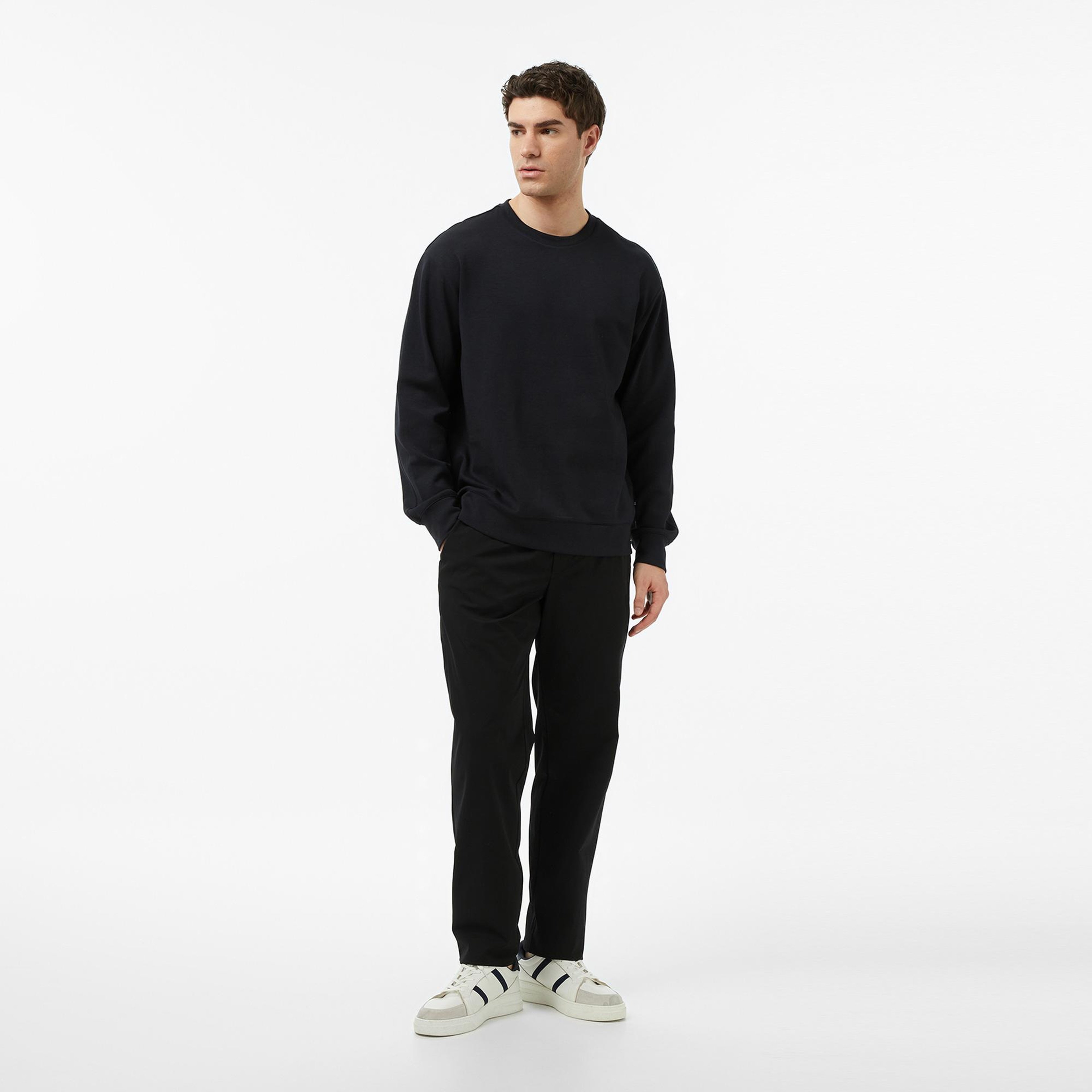 Nautica Erkek Siyah Regular Fit Sweatshirt