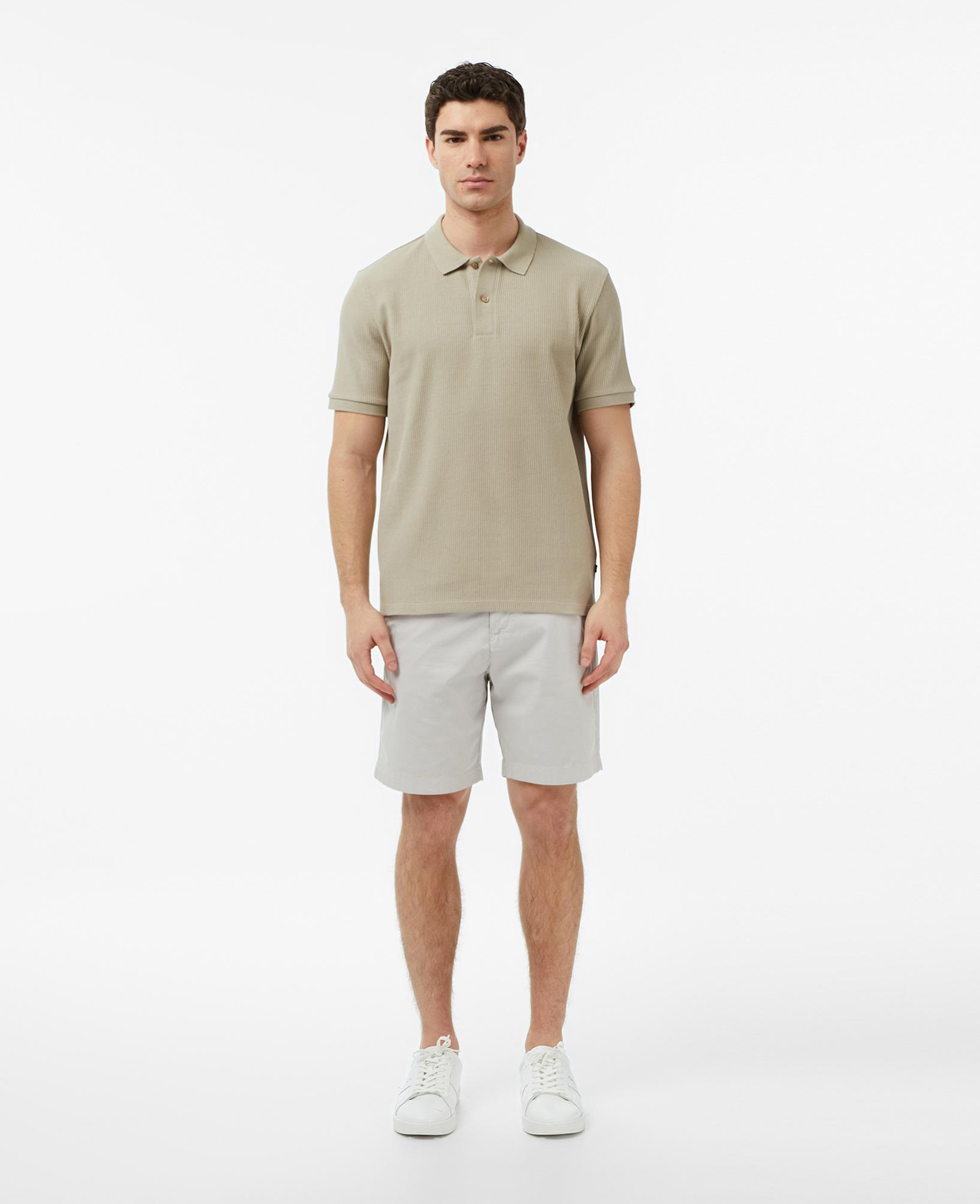 Nautica Erkek Bej Slim Fit Polo Yaka T-Shirt
