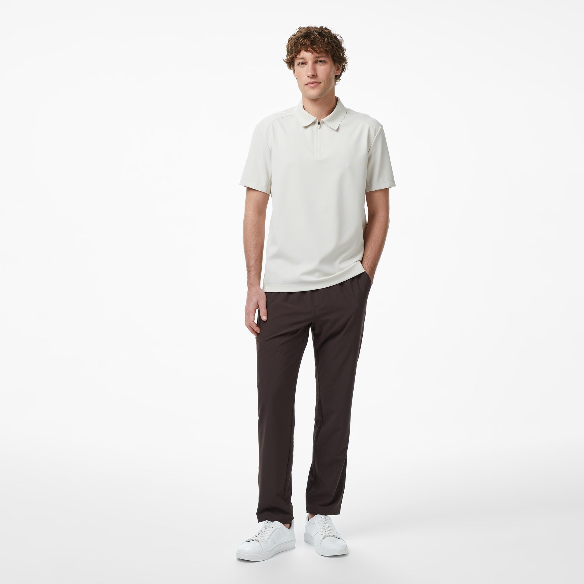 Nautica Erkek Krem Regular Fit Polo Yaka T-Shirt