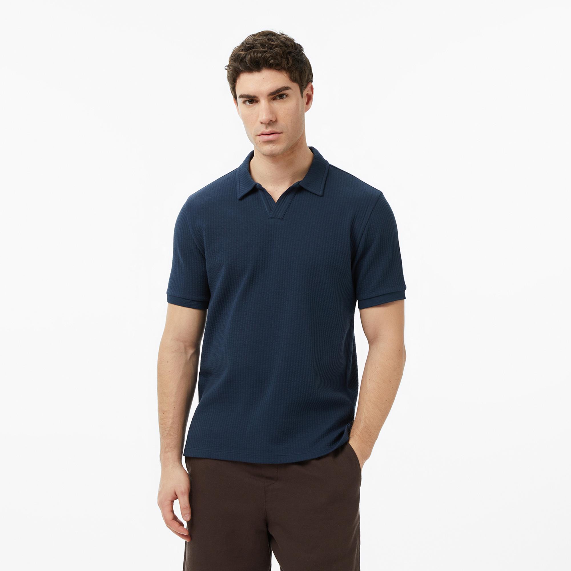 Nautica Erkek Lacivert Regular Fit Polo Yaka T-Shirt