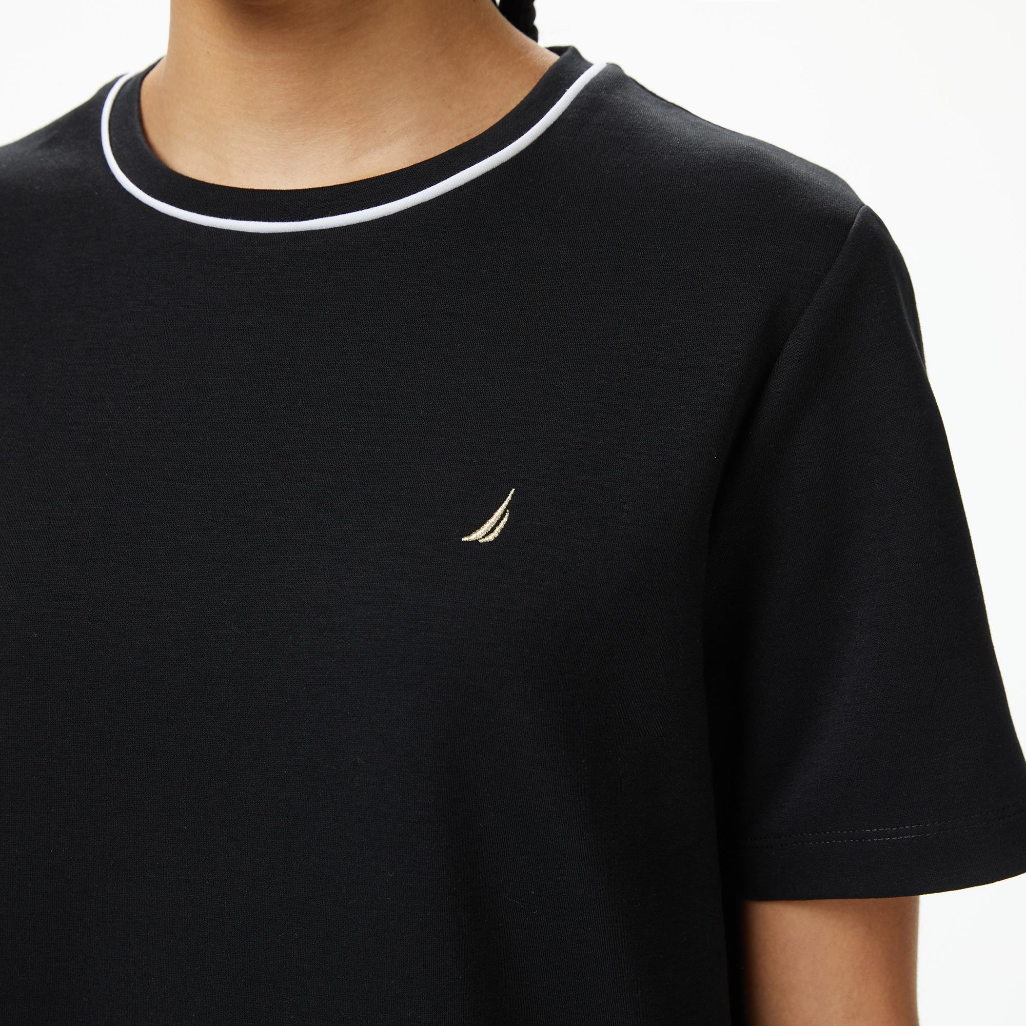 Nautica Kadın Siyah Regular Fit T-Shirt