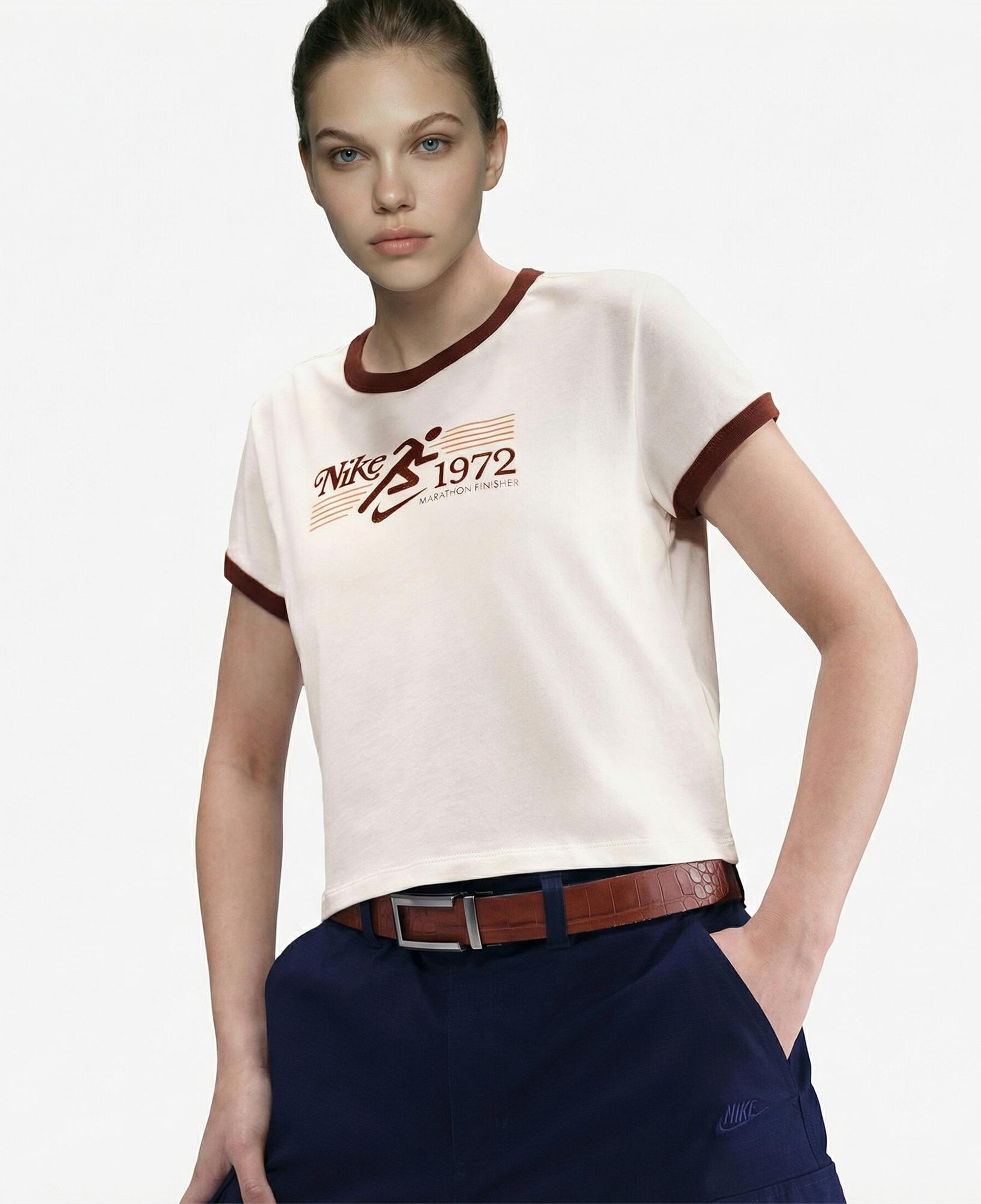 Nike Sportswear Ringer Kadın Beyaz T-Shirt