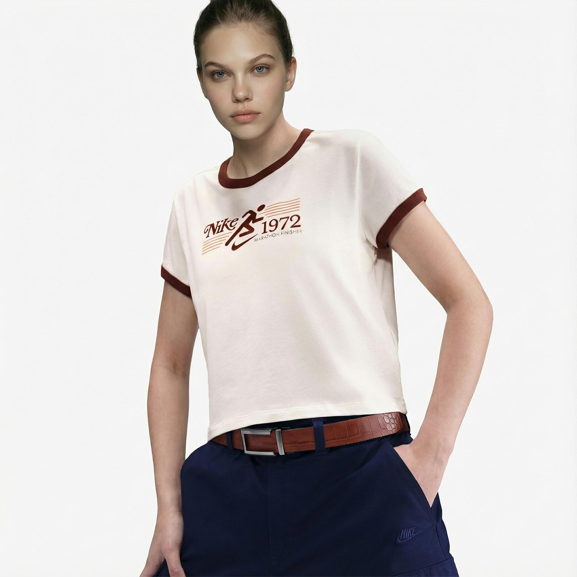 Nike Sportswear Ringer Kadın Beyaz T-Shirt