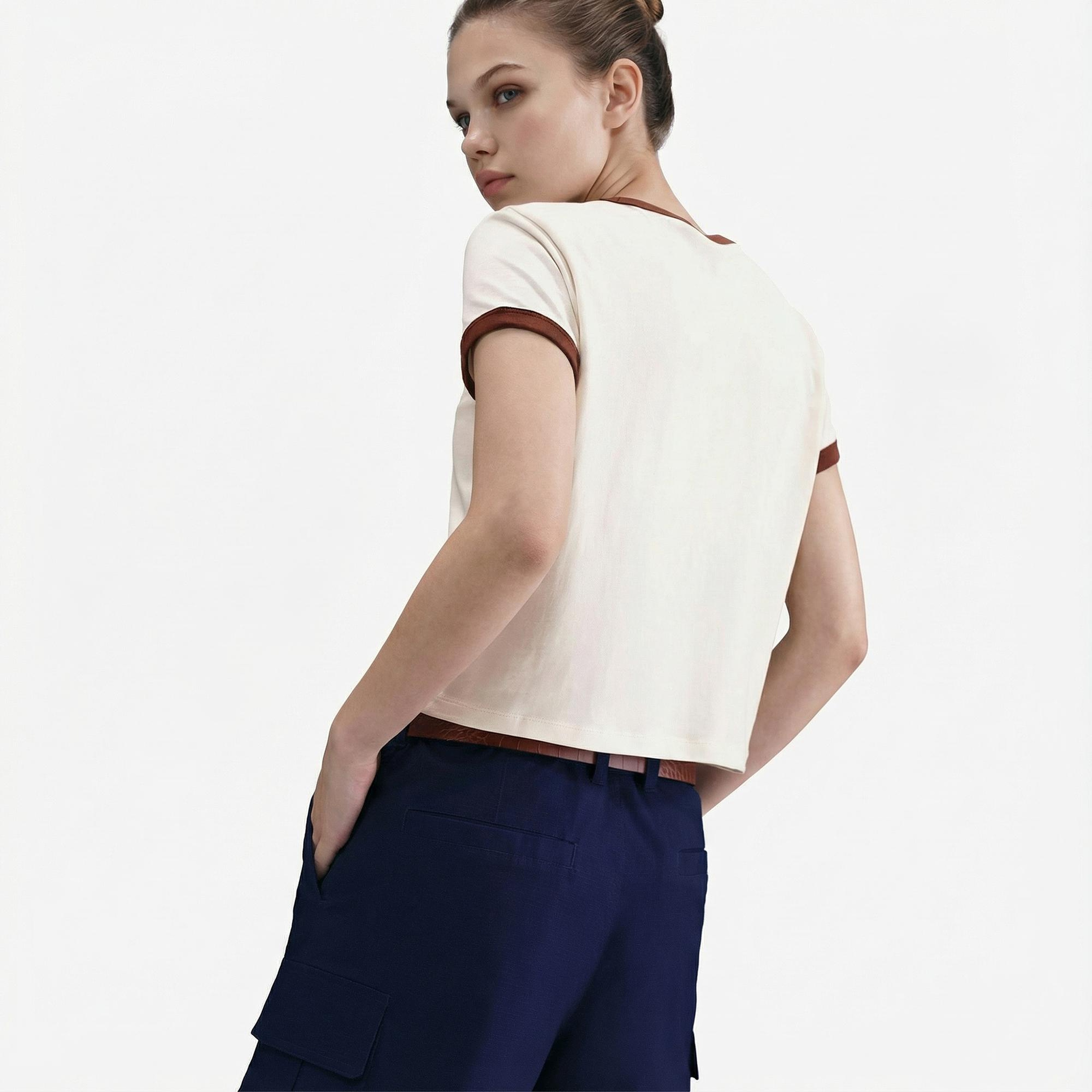 Nike Sportswear Ringer Kadın Beyaz T-Shirt