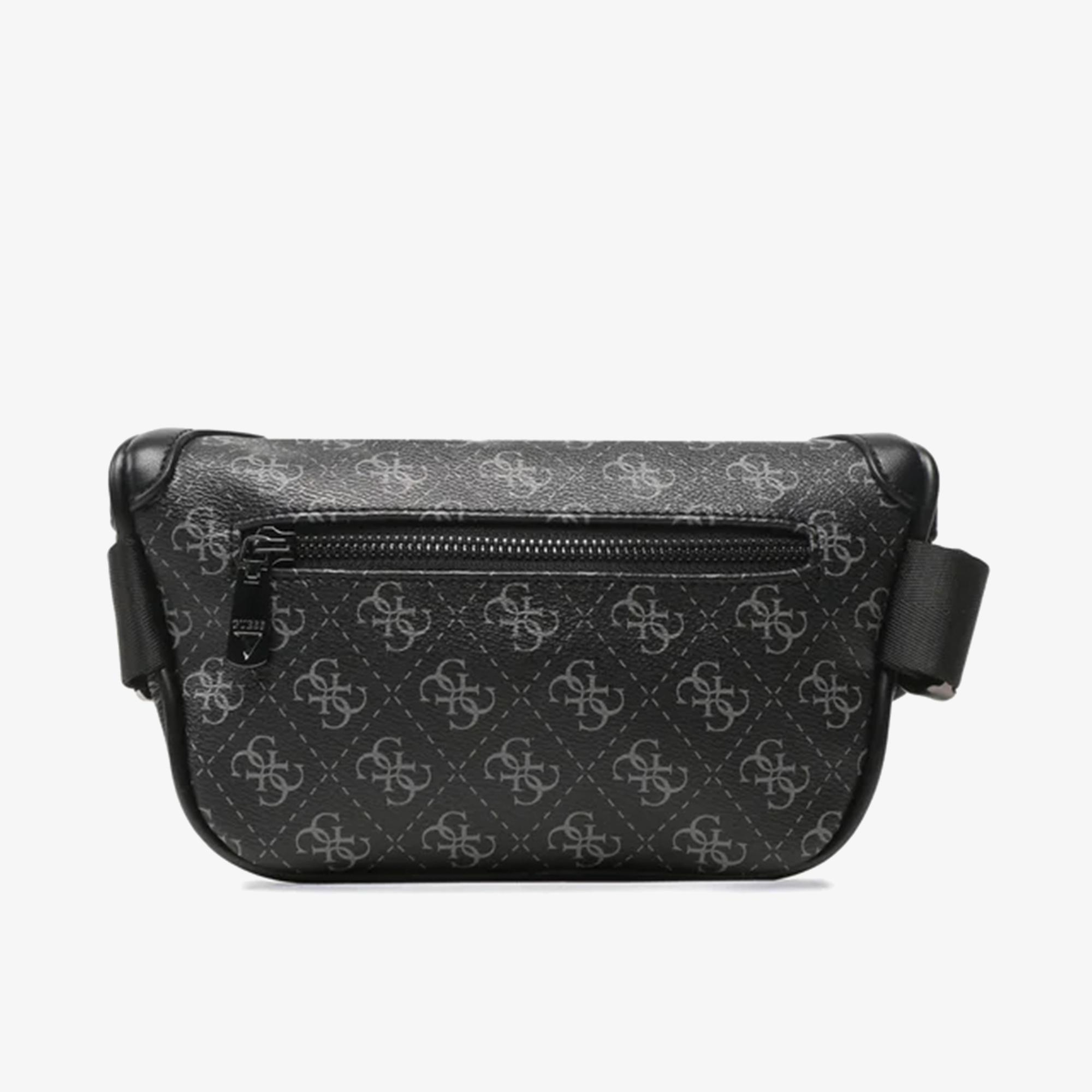 Guess 4G Logo Milano Erkek Siyah Bel Çantası