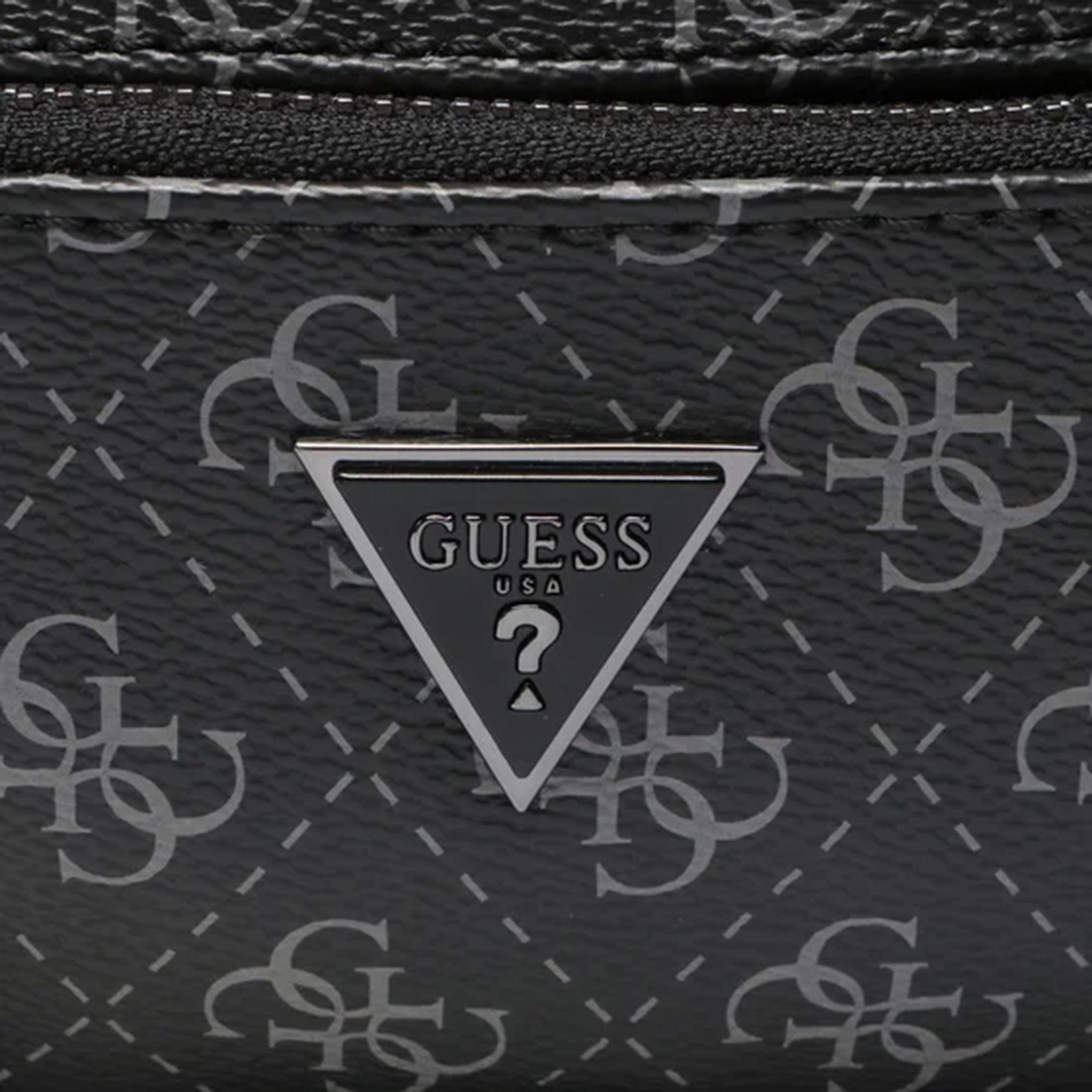Guess 4G Logo Milano Erkek Siyah Bel Çantası