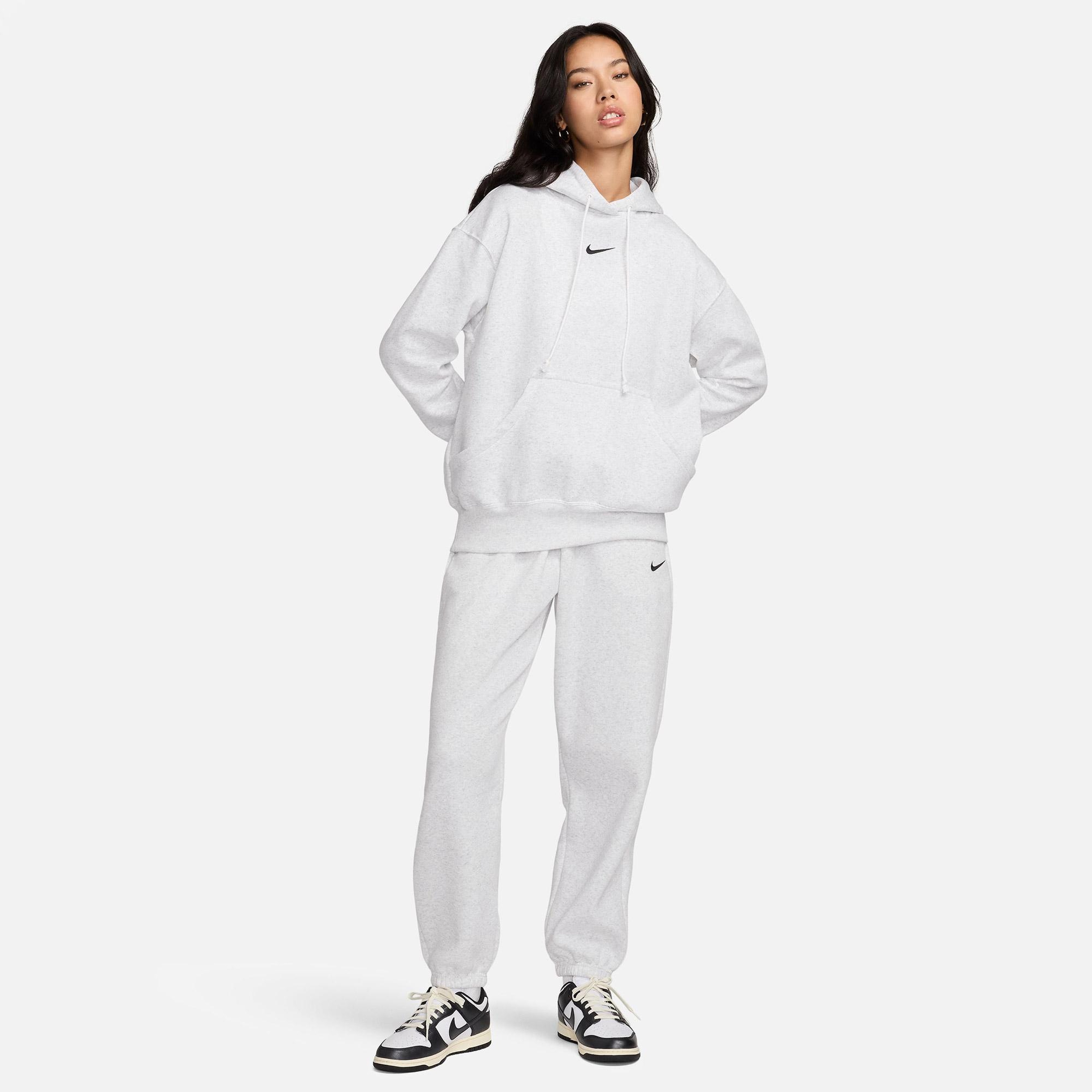 Nike Sportswear Phoenix Fleece Kadın Beyaz Hoodie