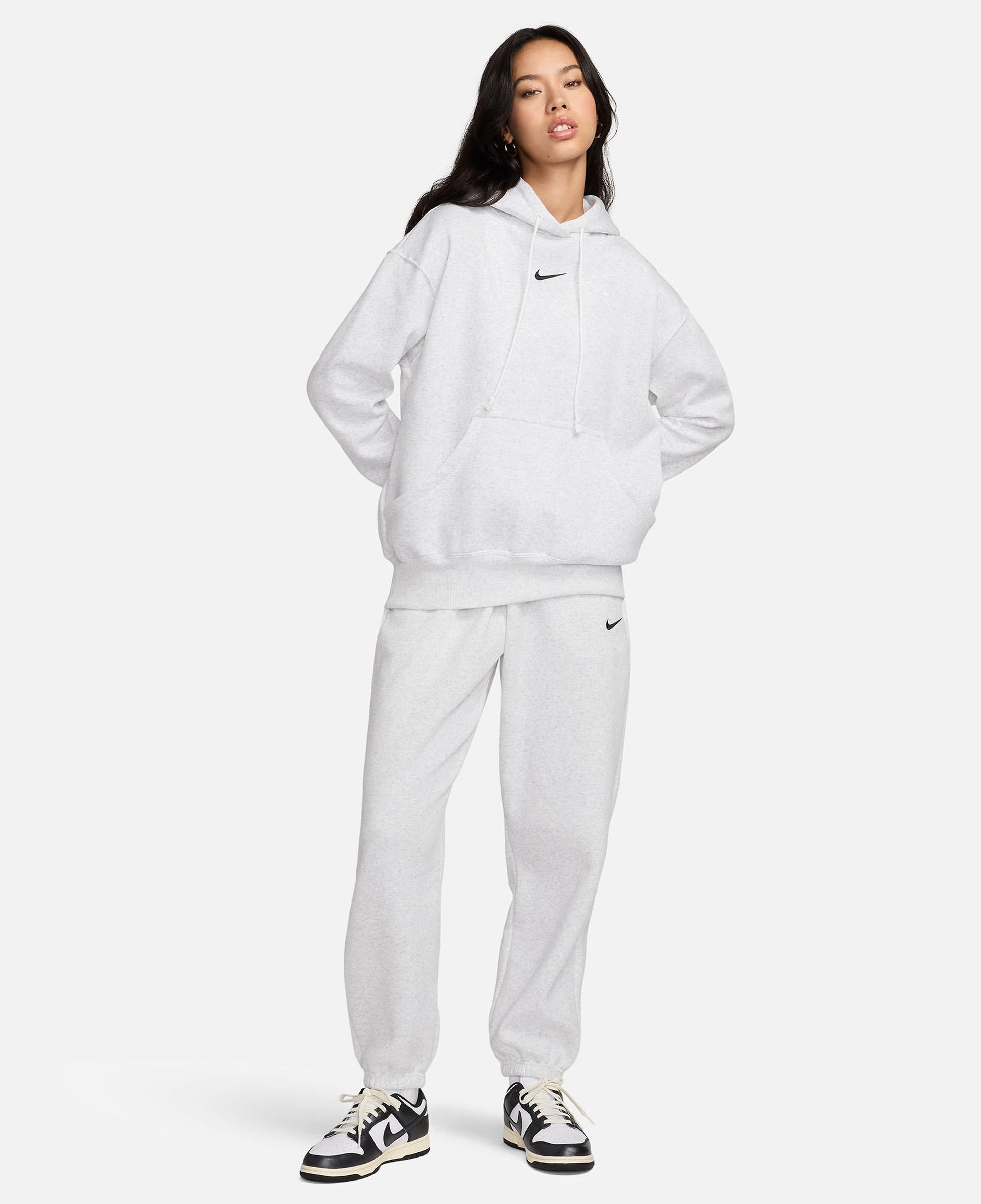 Nike Sportswear Phoenix Fleece Kadın Beyaz Hoodie