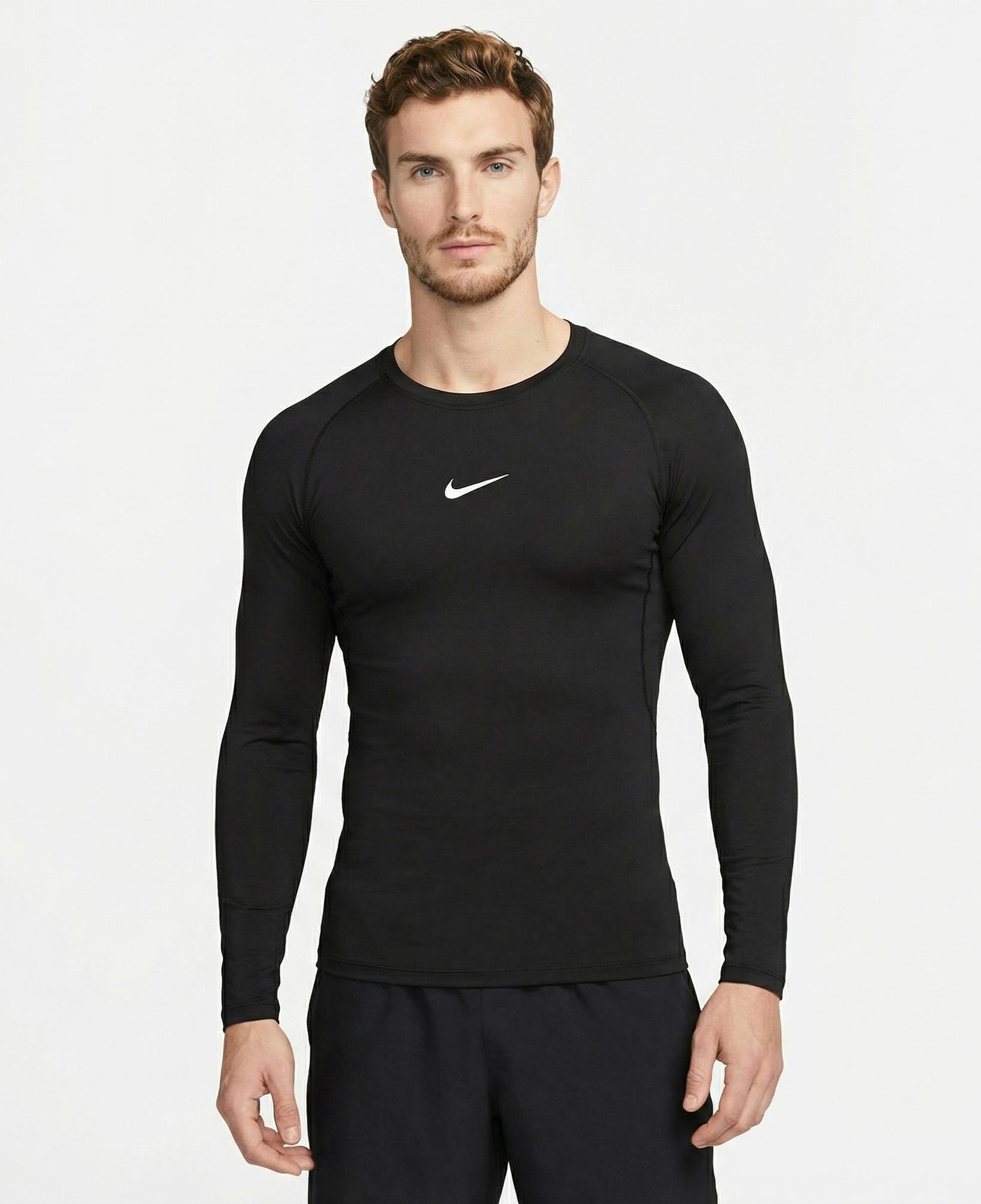Nike Pro Dri-Fit Top Erkek Siyah Uzun Kollu T-Shirt