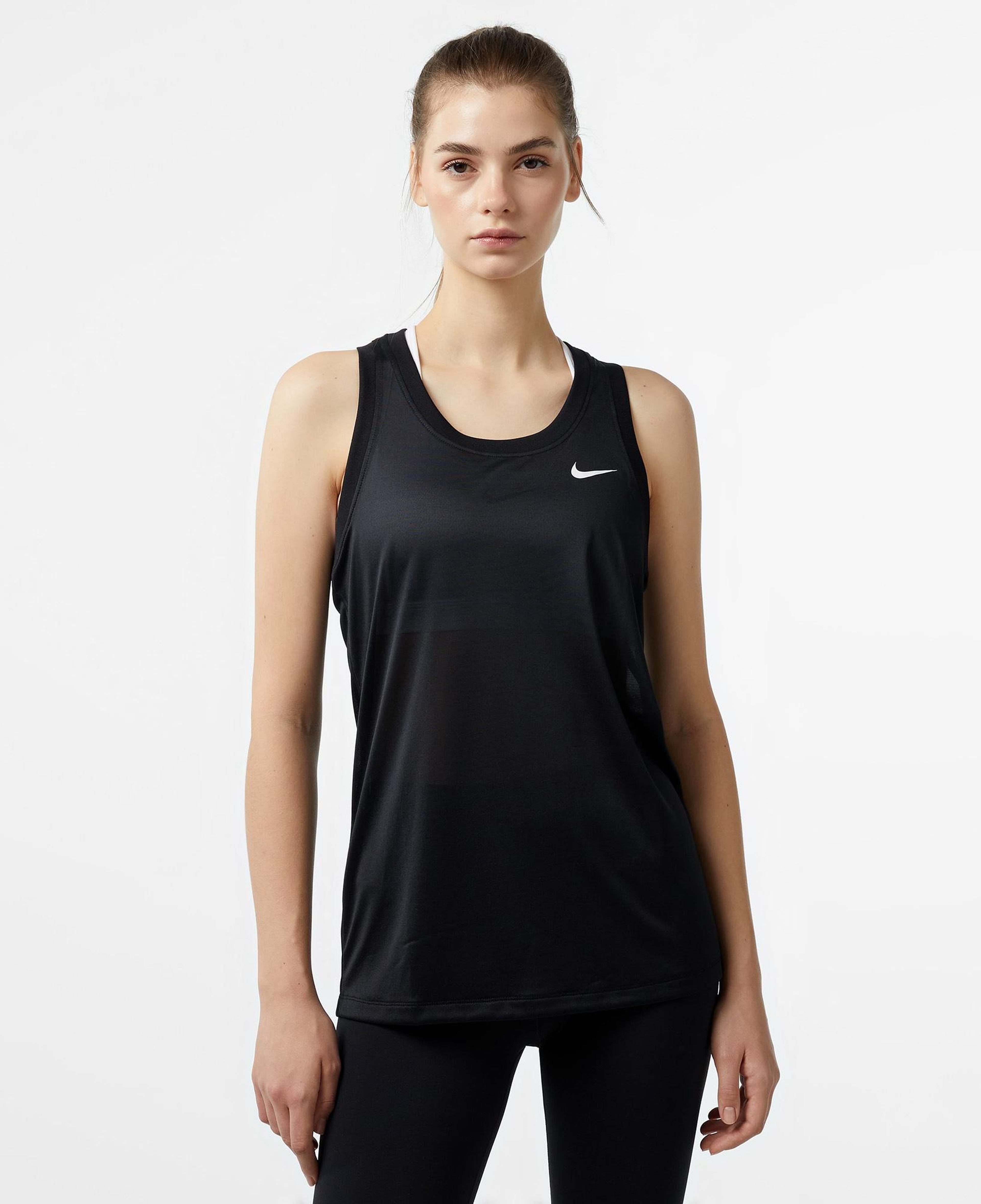 Nike Dri-Fit Tank Kadın Siyah Kolsuz T-Shirt