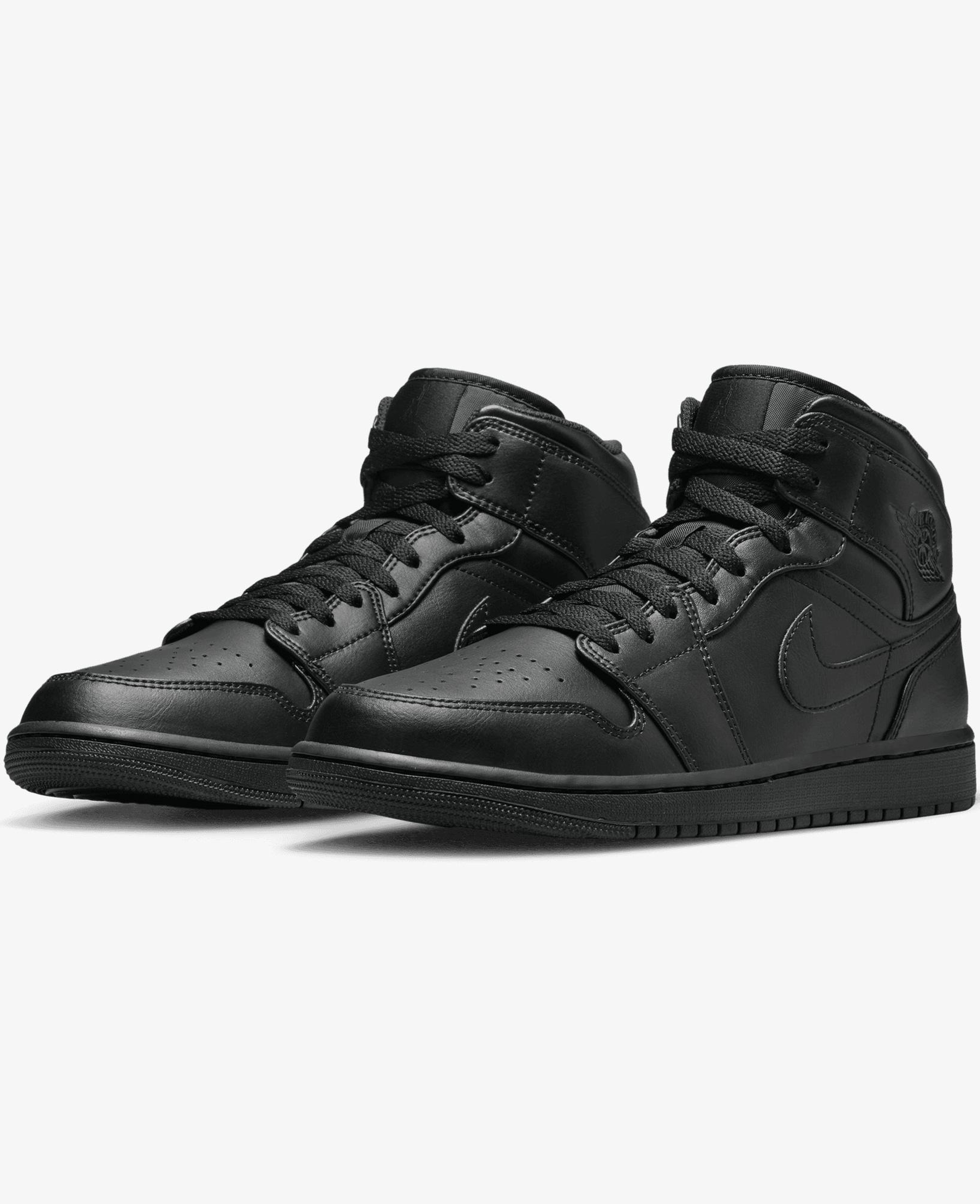 Jordan Air 1 Mid Erkek Siyah Spor Ayakkabı